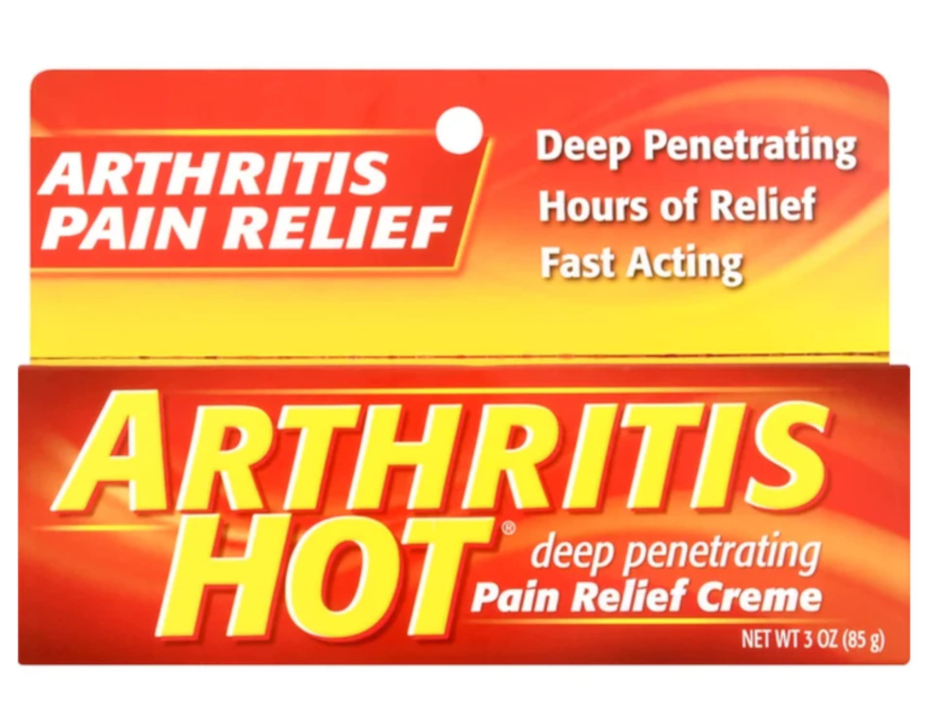 Arthritis Hot Pain Relief Creme 3 oz (Pack of 4) Arthritis Hot buy supplements canada