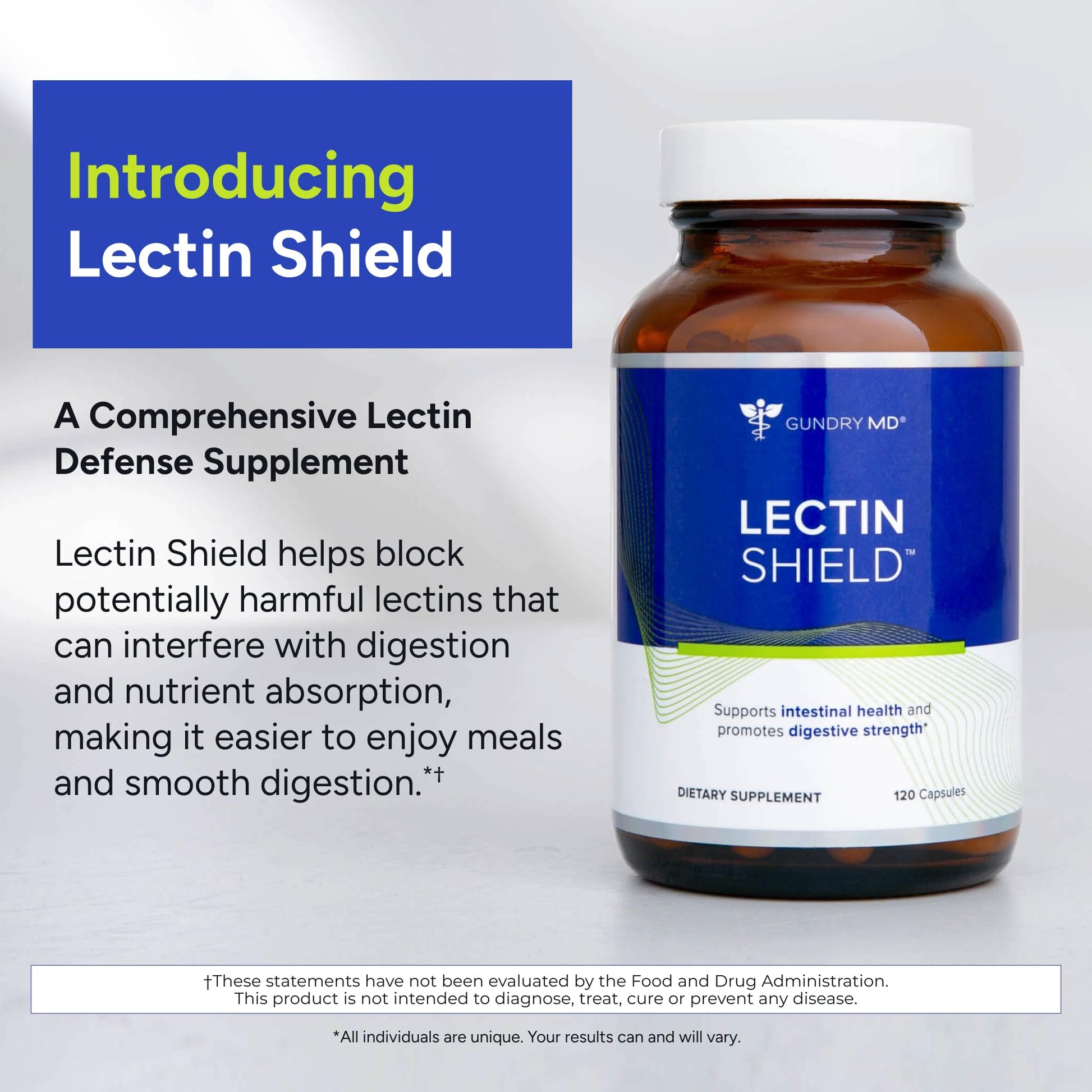 Gundry MD® Lectin Shield, Gut Health and Digestion Supplement, Helps Block Potentially Harmful Lectins, Supports Digestive Comfort Gundry MD buy supplements canada