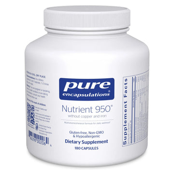 Pure Encapsulations Nutrient 950 Without Copper & Iron | Hypoallergenic Multi-Vitamin/Mineral Formula for Optimal Health | 180 Capsules Pure Encapsulations buy supplements canada