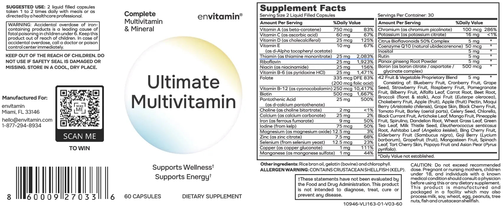 envitamin Women's Multivitamin and Ultimate Multivitamin Bundle (2 Products) envitamin buy supplements canada