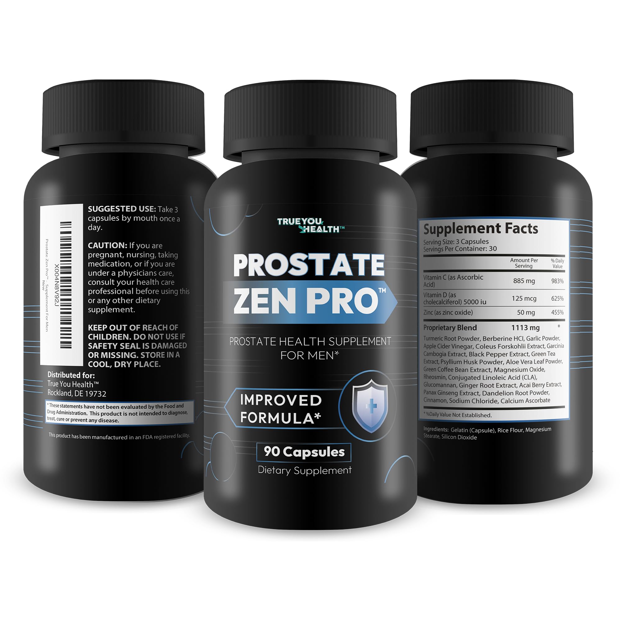 Prostate Zen Pro - Improved Formula - Our Best Prostate Health Supplement for Men - Our Best Prostate Support Supplement for Men’s Health - Natural Prostate Genix ProstaZen True You Health buy supplements canada