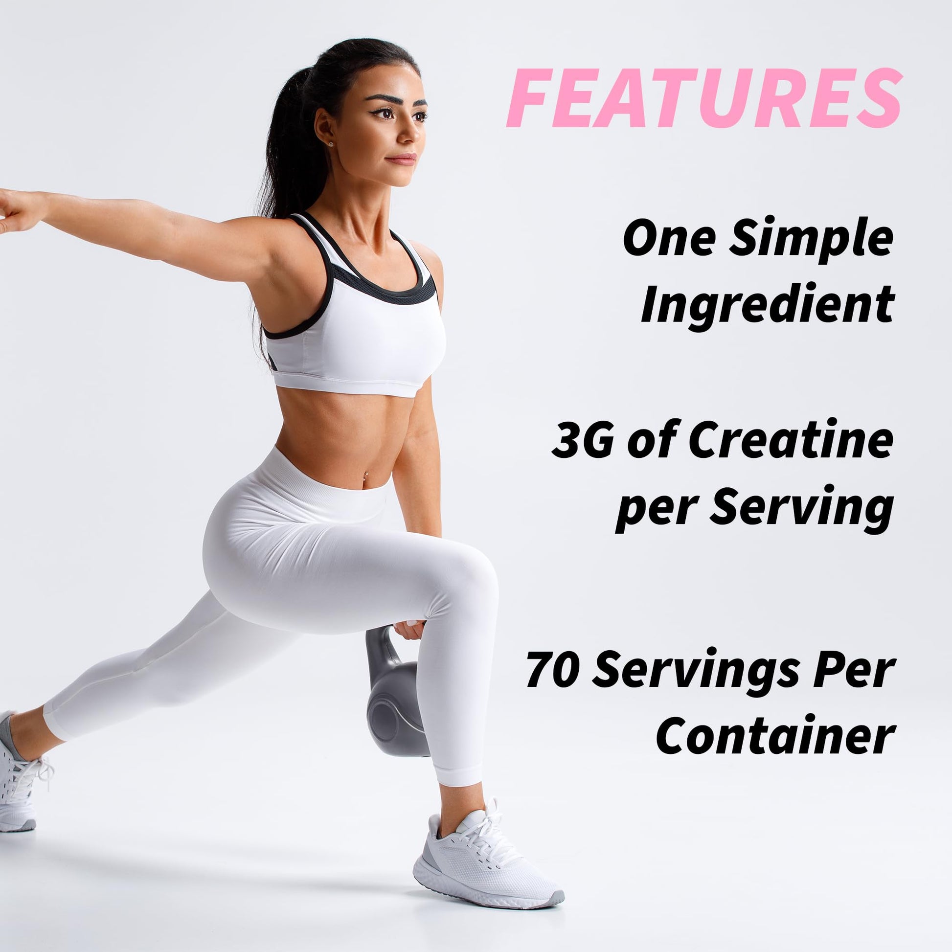 Creatine Supplement for Women's Booty Gains - Unflavored Micronized Creatine Peach Pump buy supplements canada
