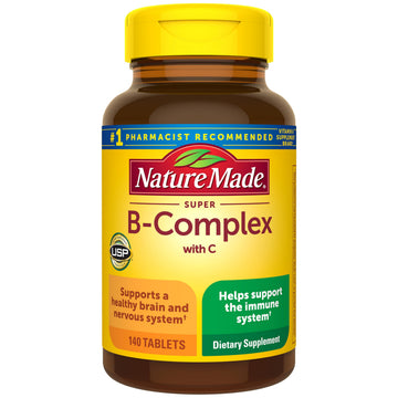 Nature Made Super B Complex with Vitamin C & Folic Acid, B Complex Vitamins for Women and Men, Dietary Supplement Nature Made buy supplements canada