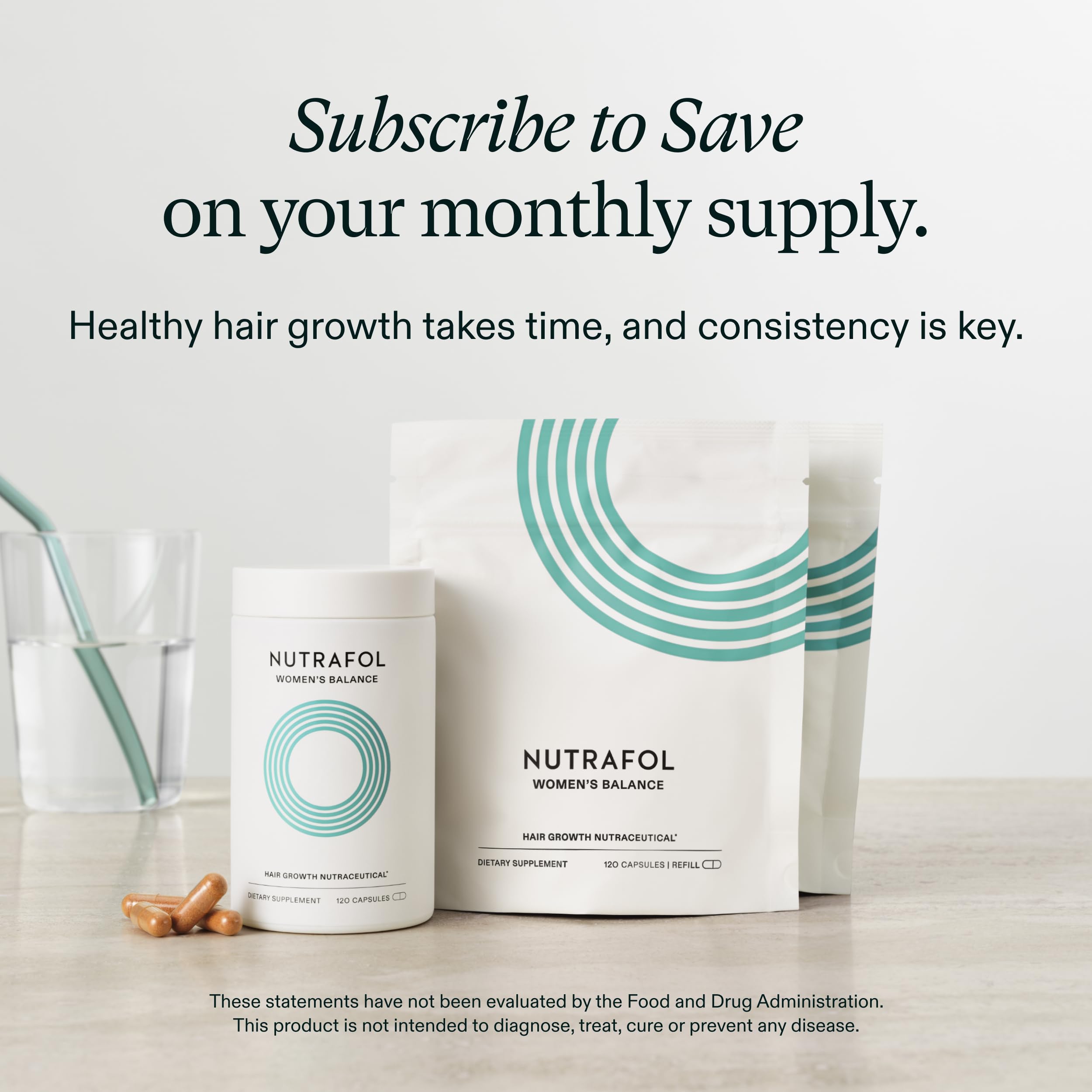 Nutrafol Women's Balance Hair Growth Supplements, Ages 45 and Up, Clinically Proven for Visibly Thicker Hair and Scalp Coverage, Dermatologist Recommended - 1 Month Supply Nutrafol buy supplements canada