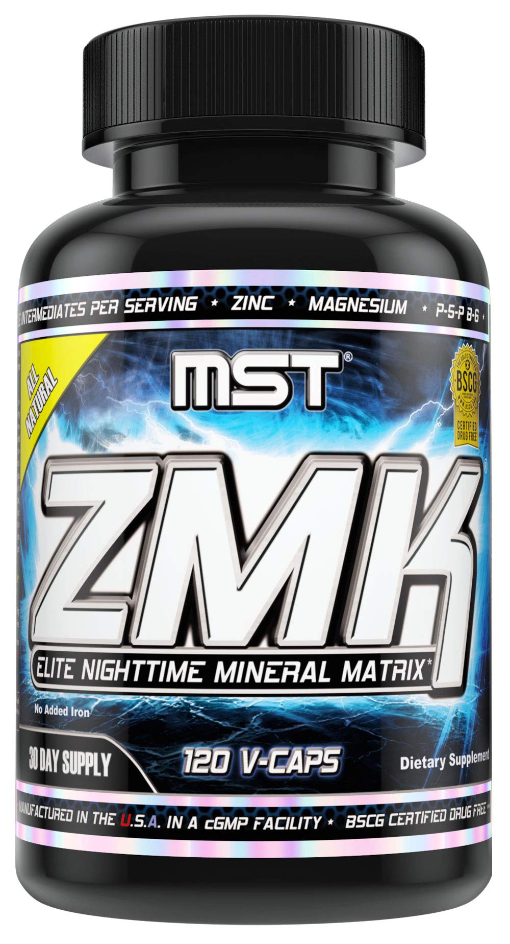 MST ZMK (Zinc & Magnesium as Krebs Chelates (as Citrate, Fumarate, Malate, Succinate, Alpha-Keto-Glutarate. With Mineral Support Blend & Trace Minerals. Support ATP, Sleep, Muscle Recovery, 120 V Caps MST buy supplements canada