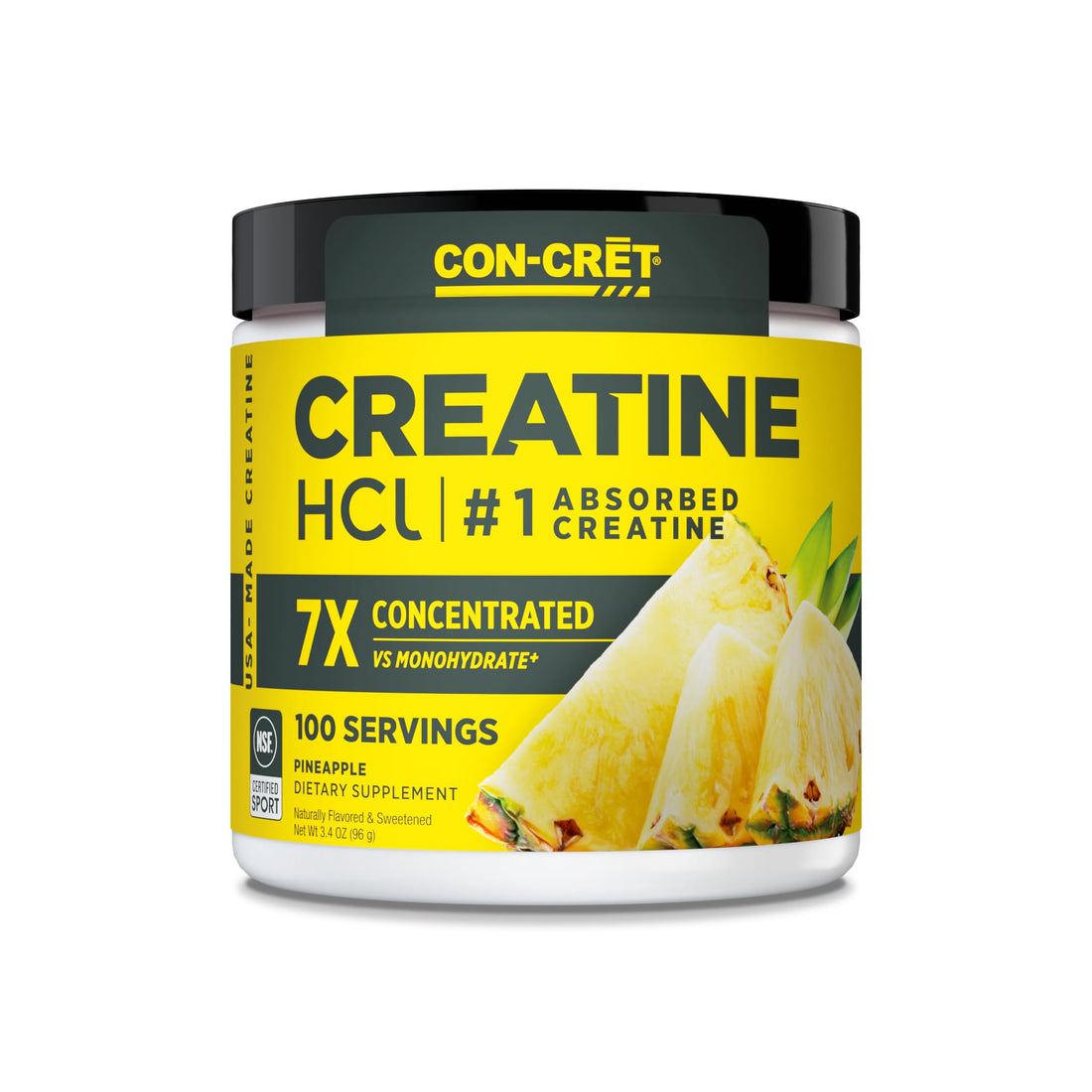 CON-CRET Creatine HCl Powder | Muscle, Cognitive, Cellular Energy Support | No Bloating or Cramps | USA Made & NSF Certified CON-CRET buy supplements canada