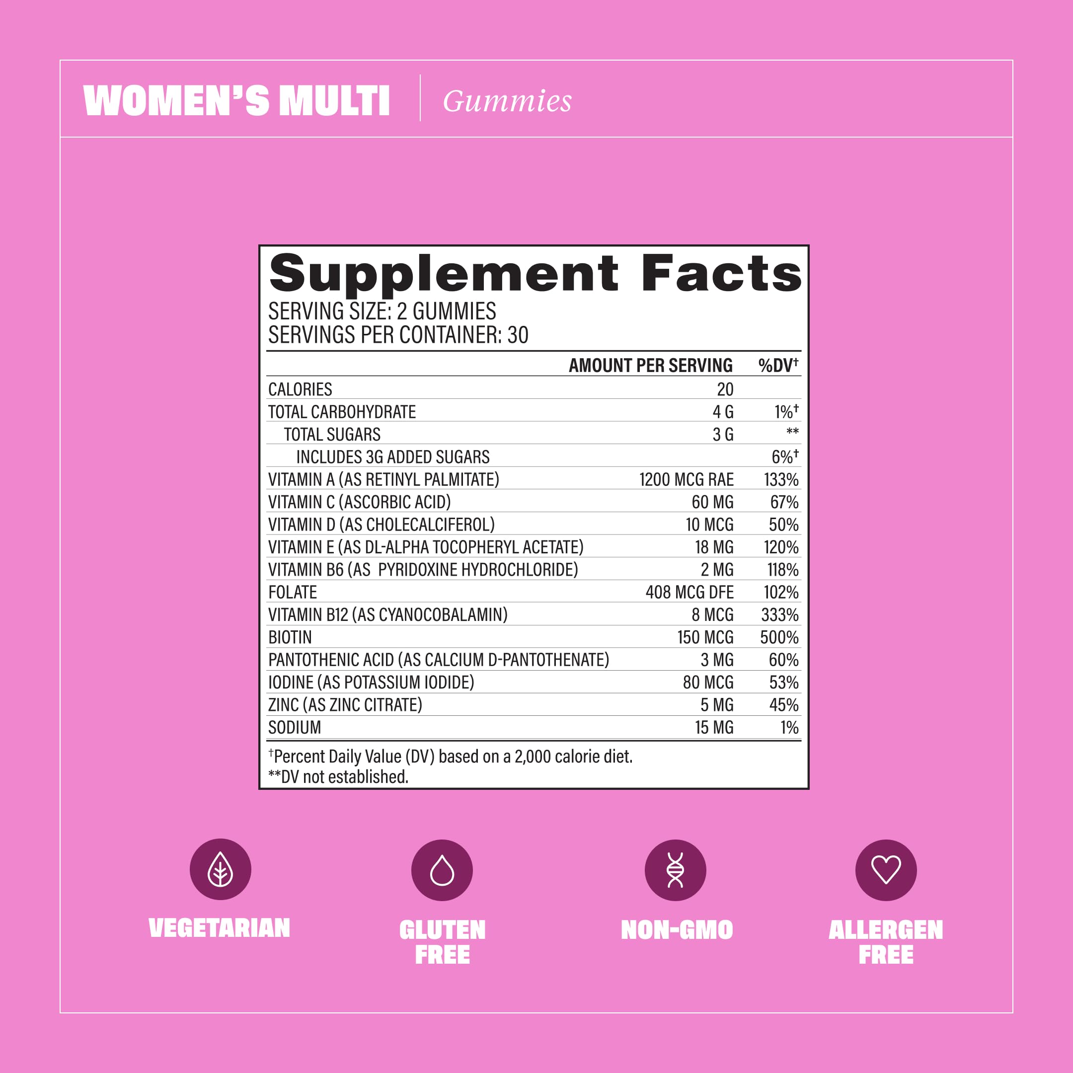 Health By Habit Womens Multivitamin Gummies (60 Gummies) - Non-GMO, Gluten Free Health By Habit buy supplements canada