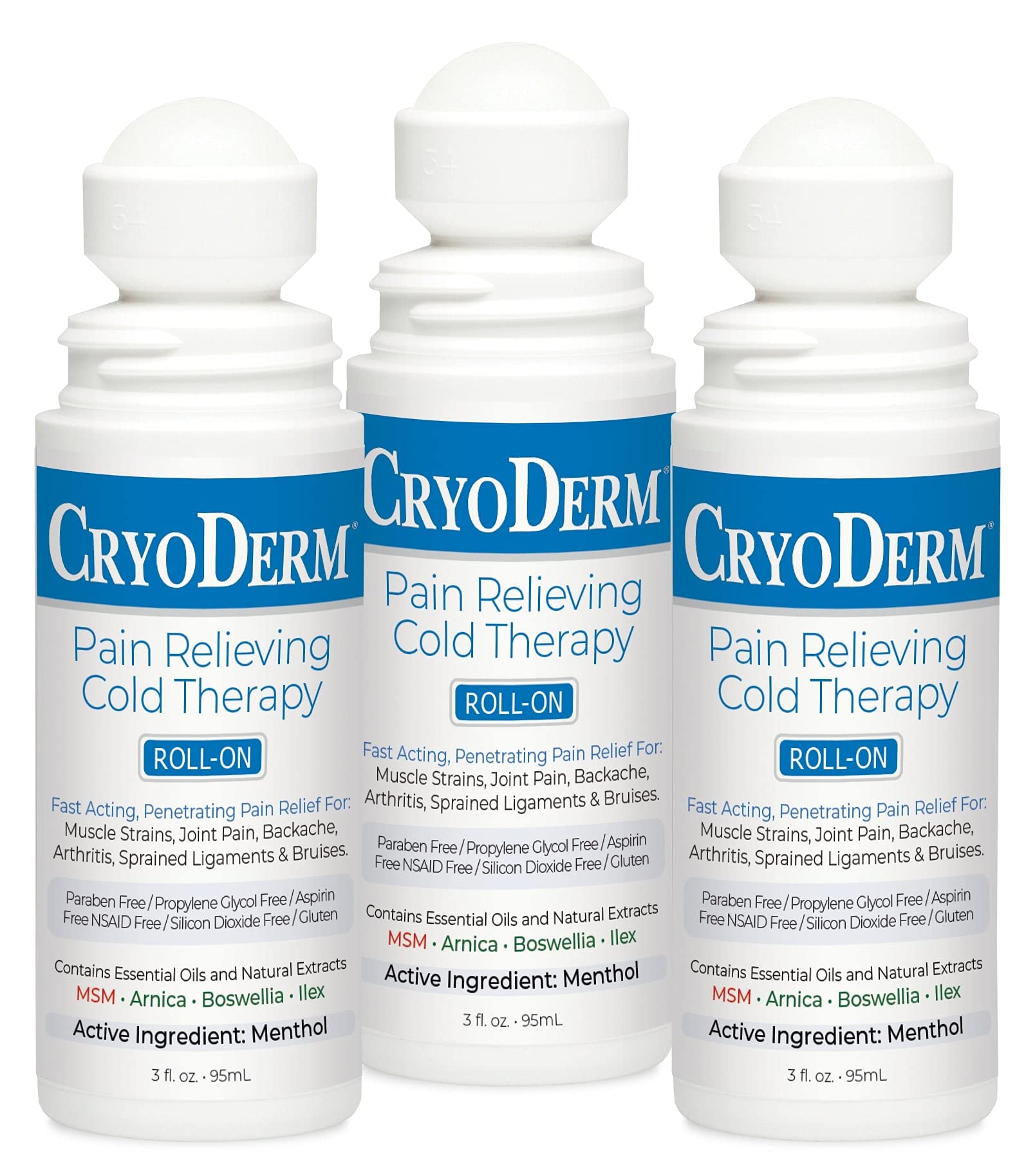 Cryoderm Roll-On 3-Pack, 3 Fl Oz (Pack of 3) CryoDerm buy supplements canada
