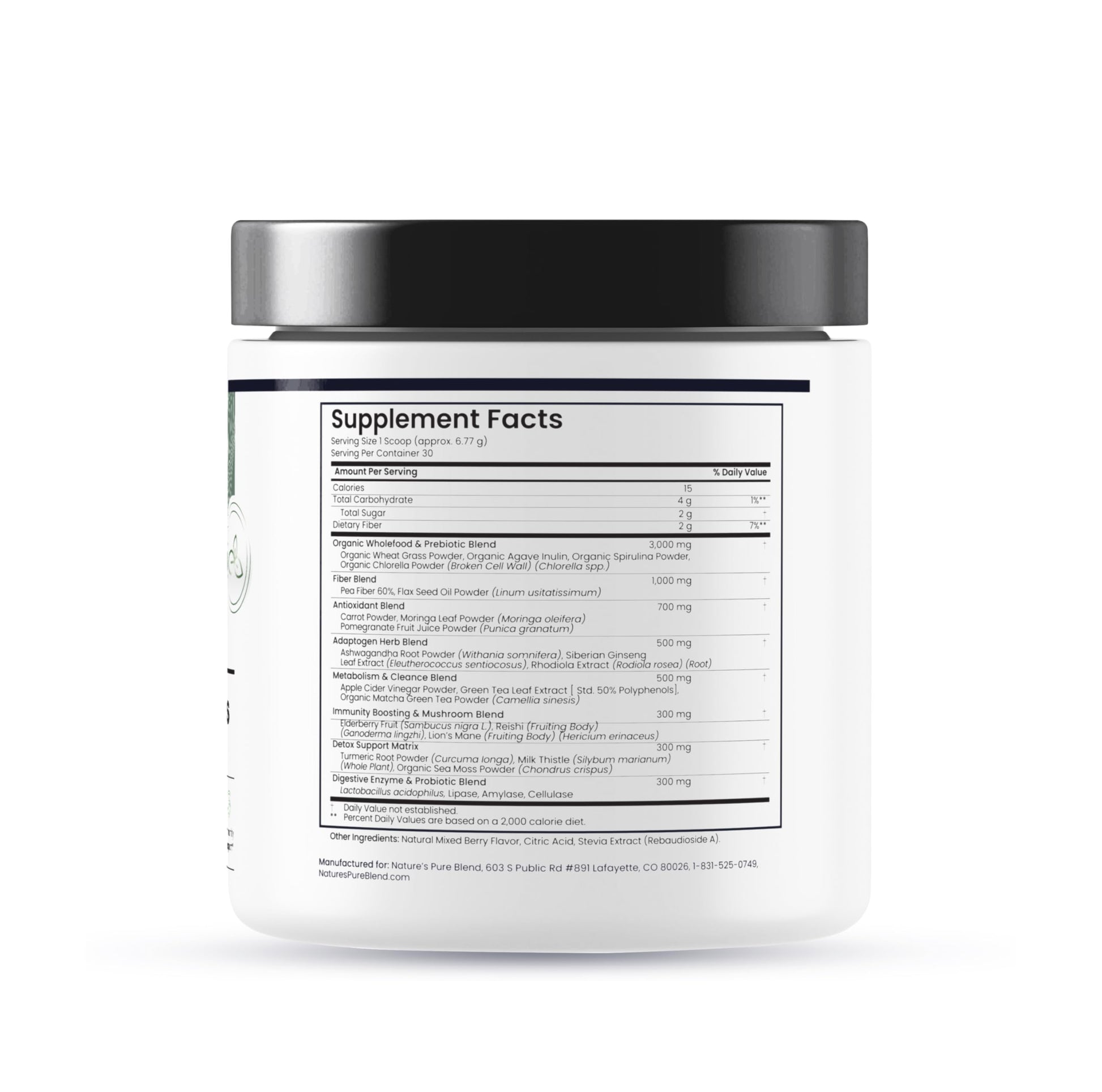 Nature's Pure Blend Super Greens Powder – Organic Greens Superfood Powder Supplements for Green Juice & Smoothie – Probiotic - Drink Mix for Energy Wellness and Digestion (Matcha Flavor, 30 Servings) Nature's Pure Blend buy supplements canada