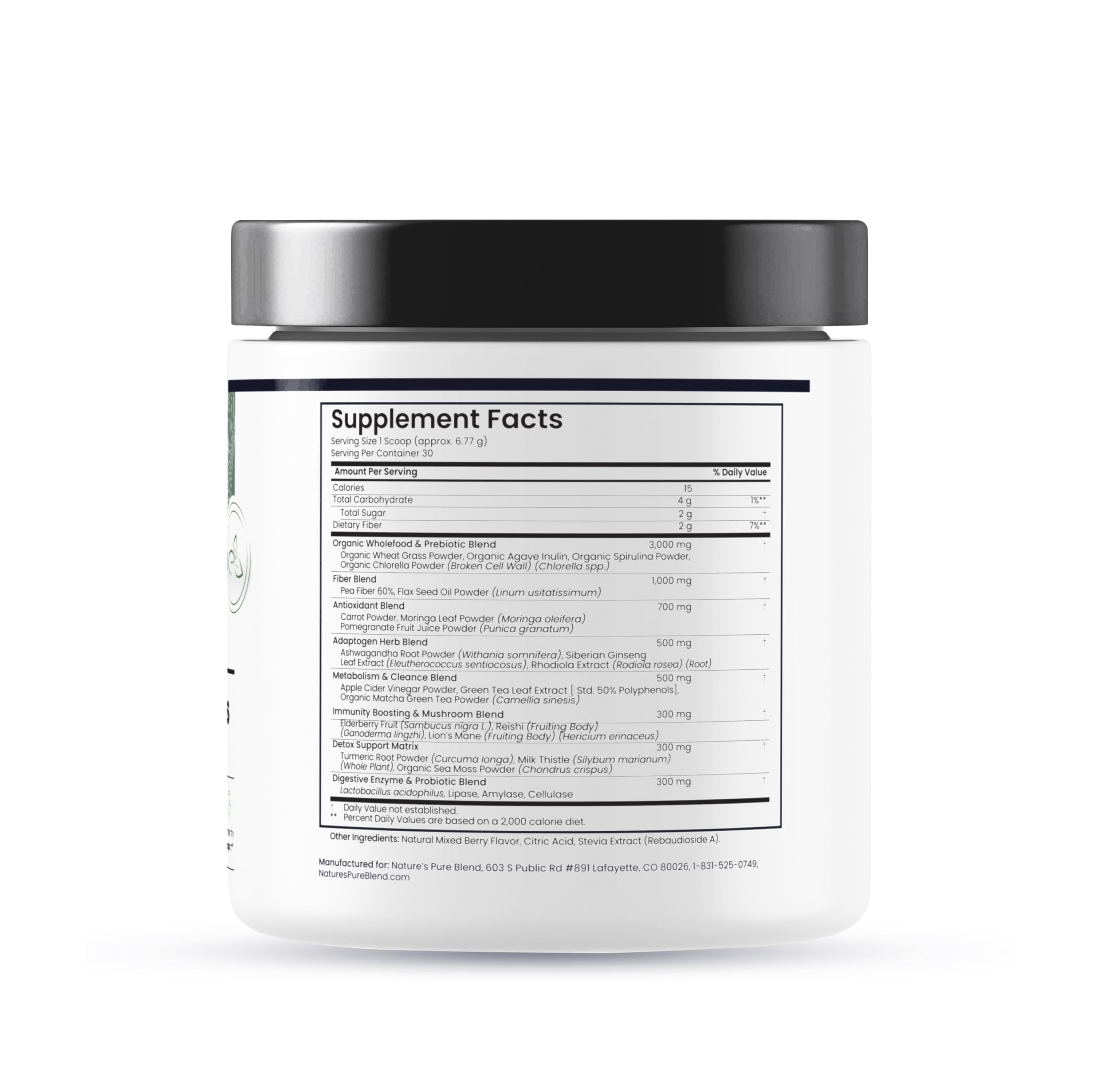 Nature's Pure Blend Super Greens Powder – Organic Greens Superfood Powder Supplements for Green Juice & Smoothie – Probiotic - Drink Mix for Energy Wellness and Digestion (Matcha Flavor, 30 Servings) Nature's Pure Blend buy supplements canada
