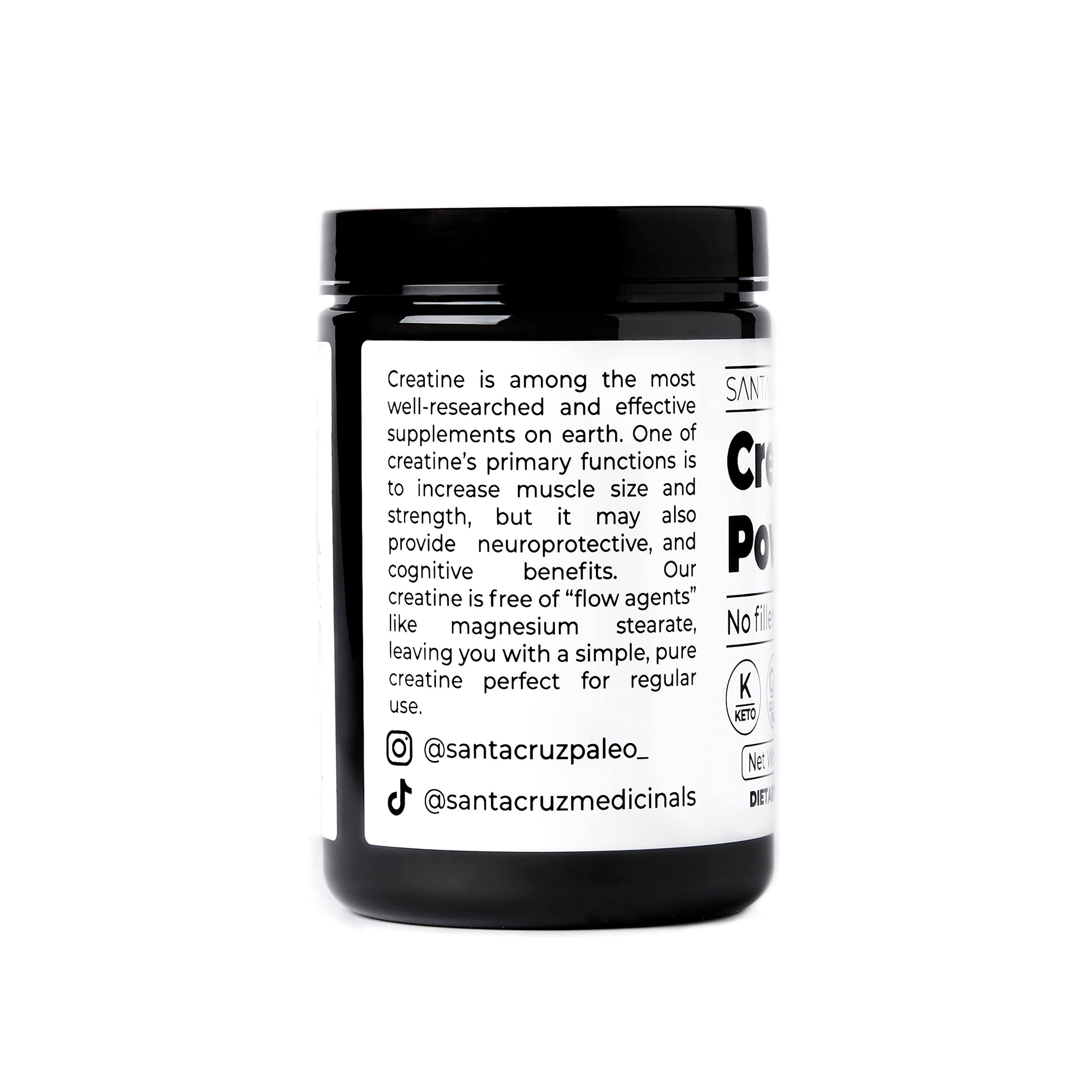 Santa Cruz Paleo, Creatine Monohydrate Powder Micronized, Unflavored Pre Workout and Muscle Support Supplement, Gluten Free Keto, Mix with Water or Shakes Santa Cruz Paleo buy supplements canada