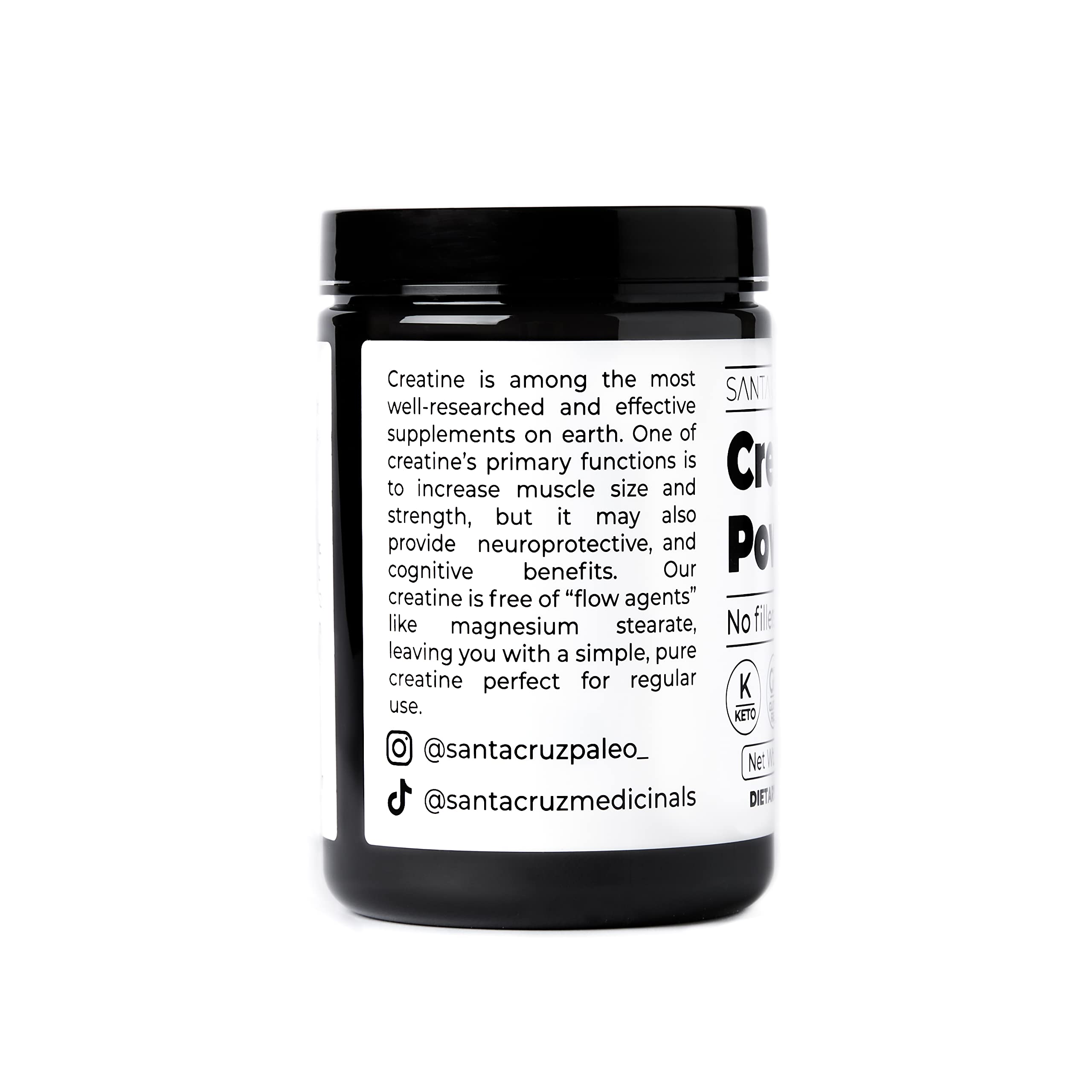 Santa Cruz Paleo, Creatine Monohydrate Powder Micronized, Unflavored Pre Workout and Muscle Support Supplement, Gluten Free Keto, Mix with Water or Shakes Santa Cruz Paleo buy supplements canada
