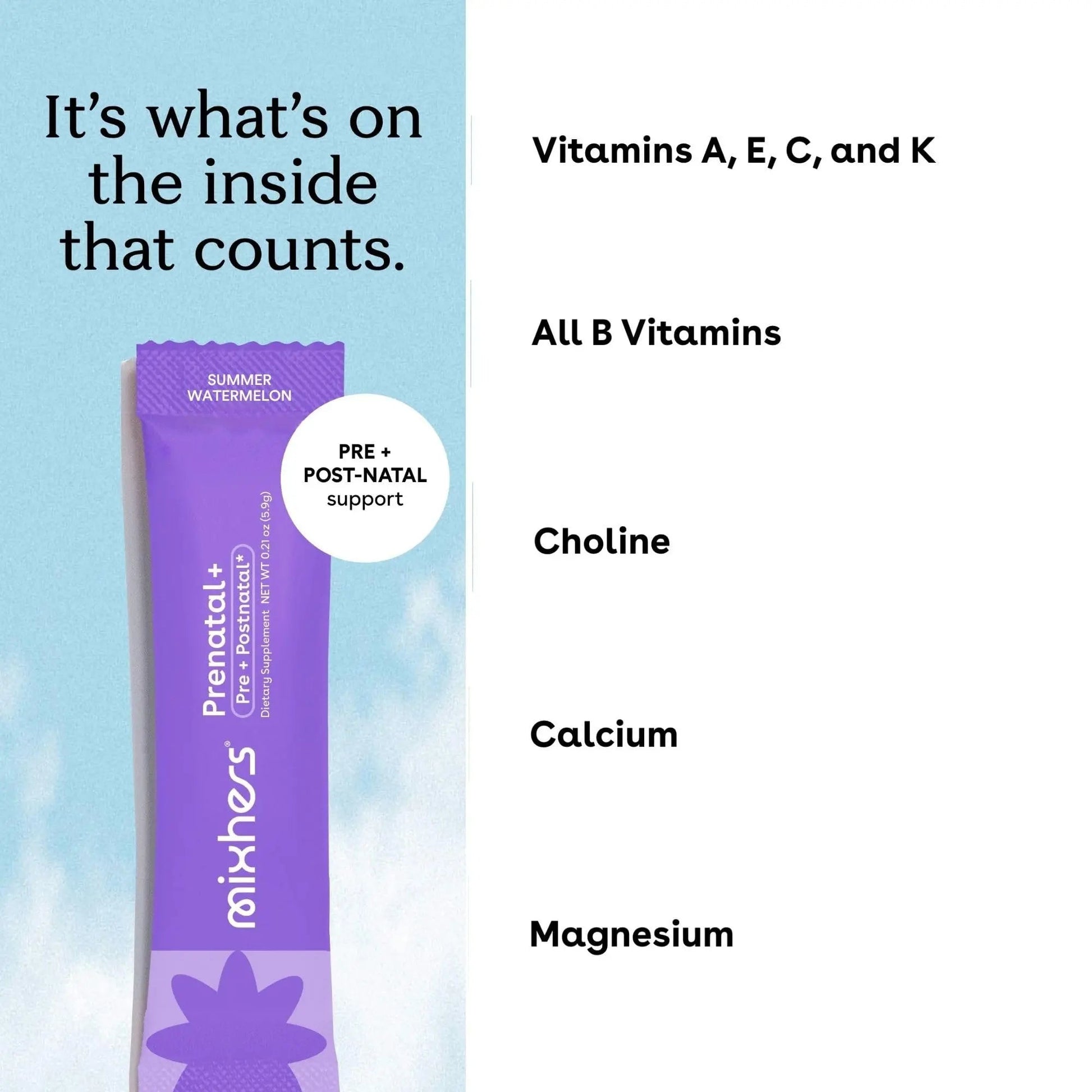 Mixhers Herbaby Pre- & Post-Natal Supplement - Liquid Multivitamin Drink Mix - With Iron, Choline & Methylated Folate MIXHERS buy supplements canada