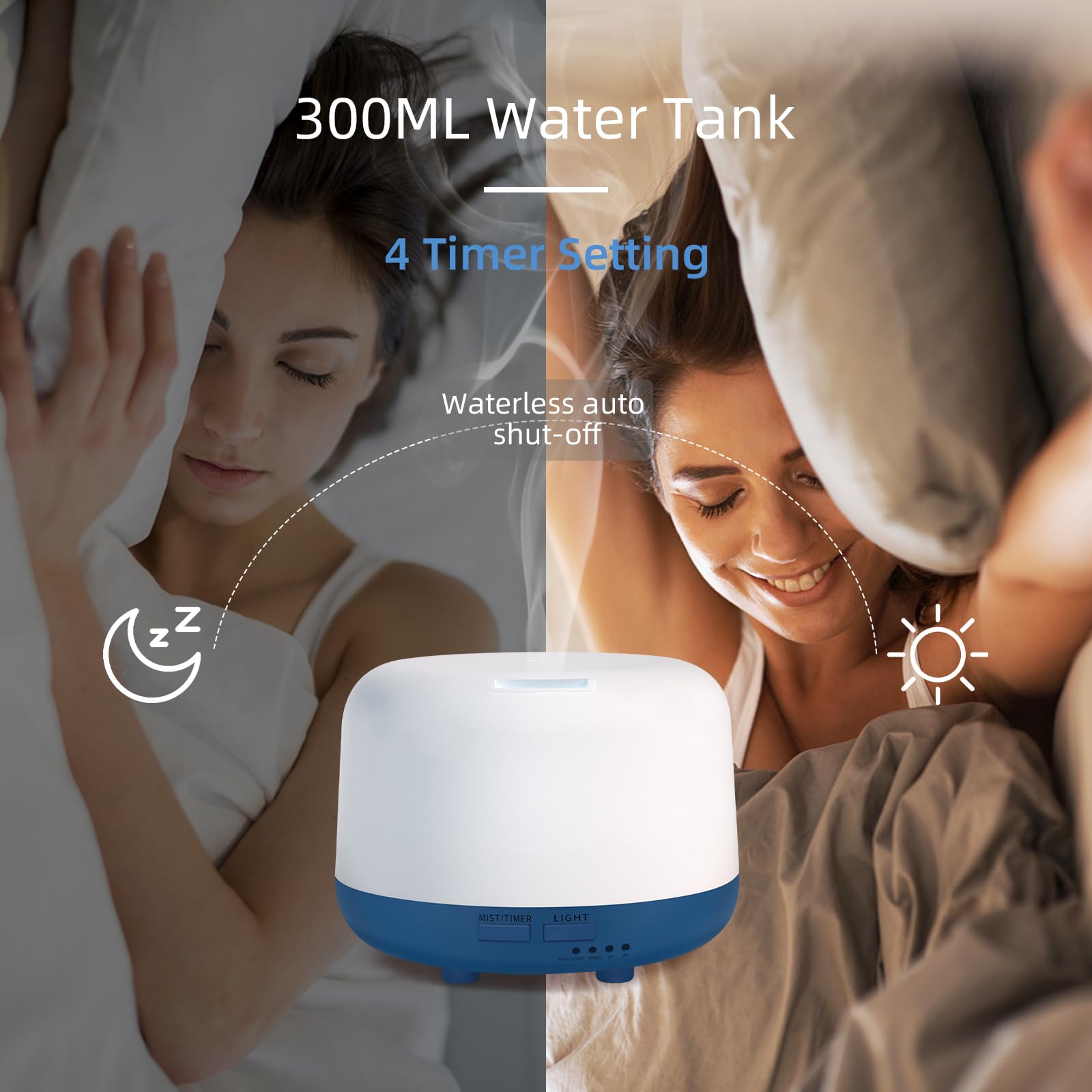 Marchred 300ML Essential Oil Diffuser with Remote Control, 7 LED Color Changing Light Marchred buy supplements canada