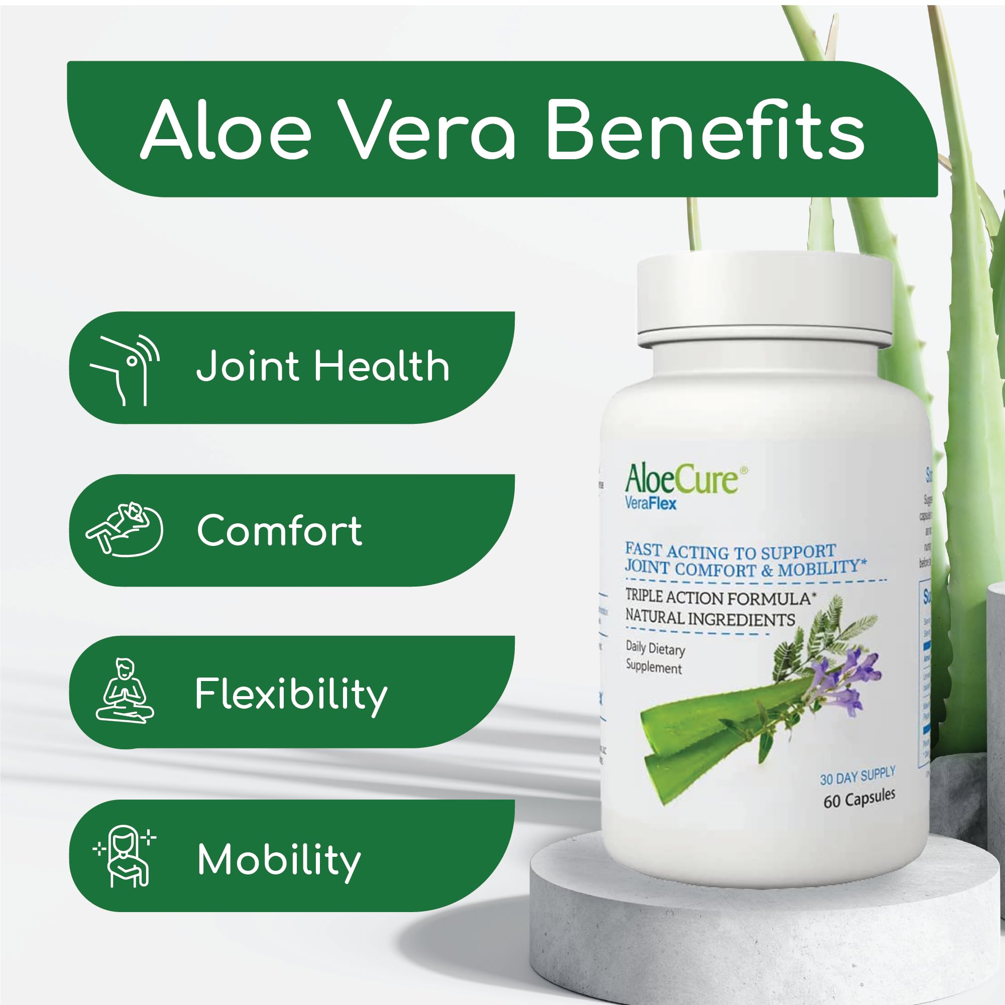 AloeCure VeraFlex Natural Joint Support Supplement with USDA Organic Aloe Vera AloeCure buy supplements canada