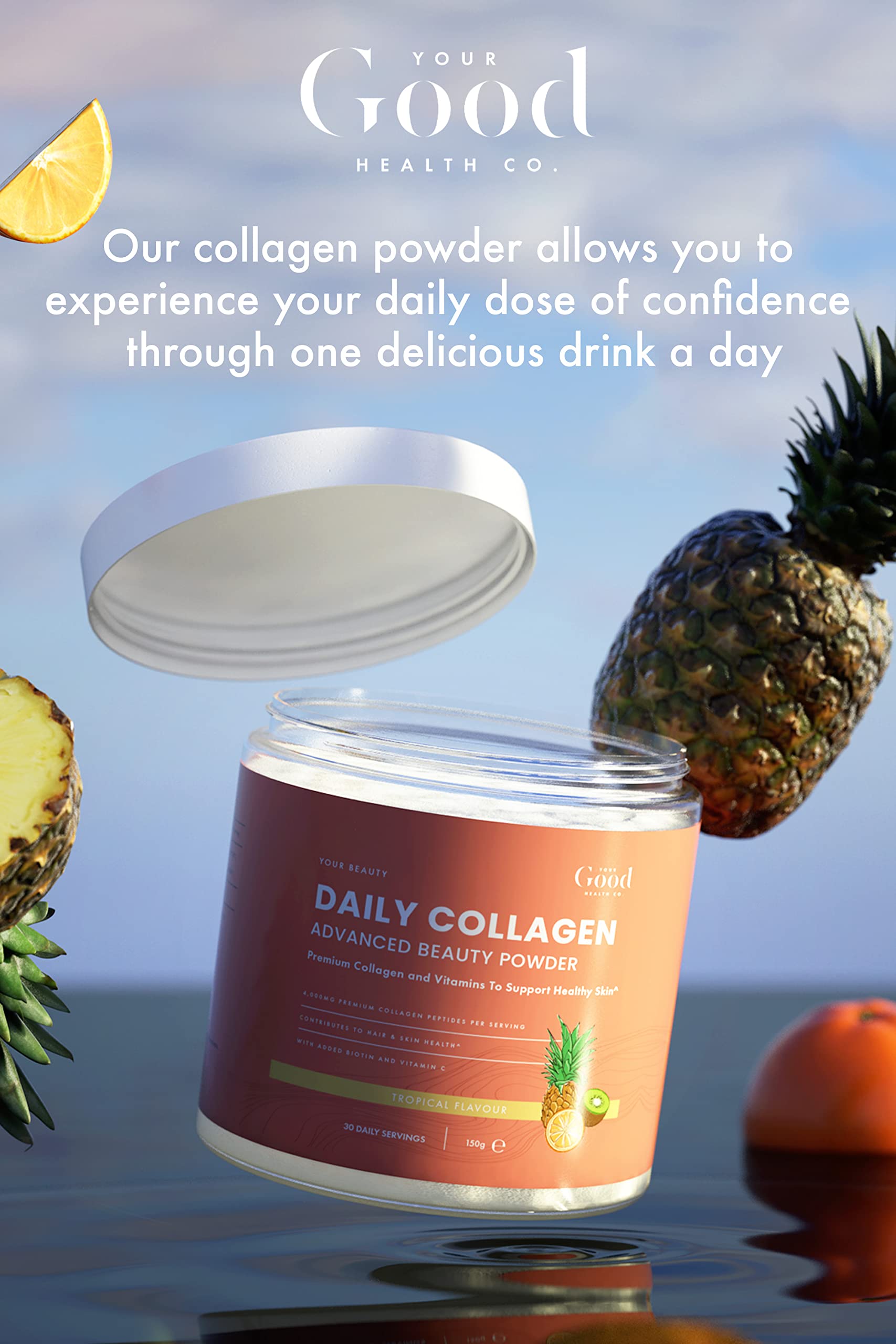 Your Good Health Co. – Your Beauty Premium Collagen Powder, Tropical | 150g Your Good Health Co. buy supplements canada