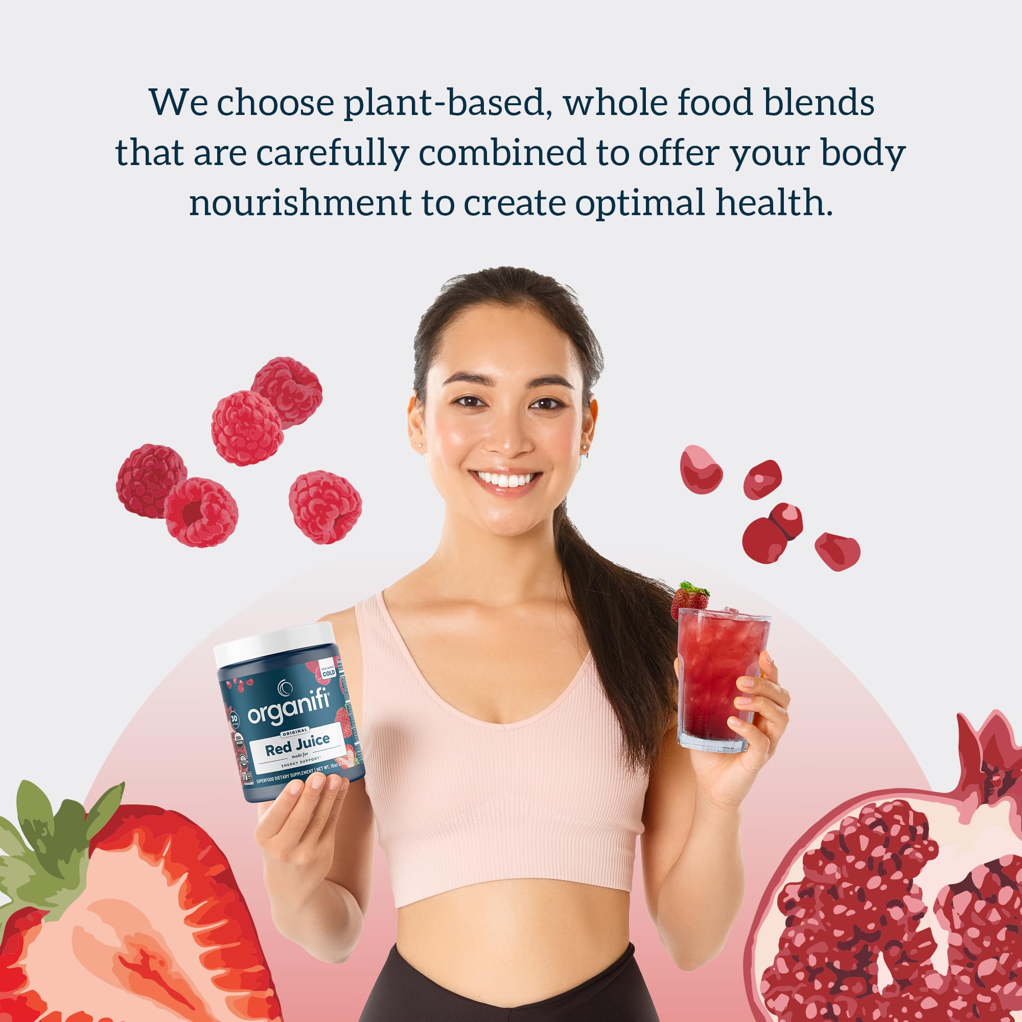 Organifi Red Juice - Vegan Energy Powder - Berry-Flavored Adaptogen Drink Organifi buy supplements canada