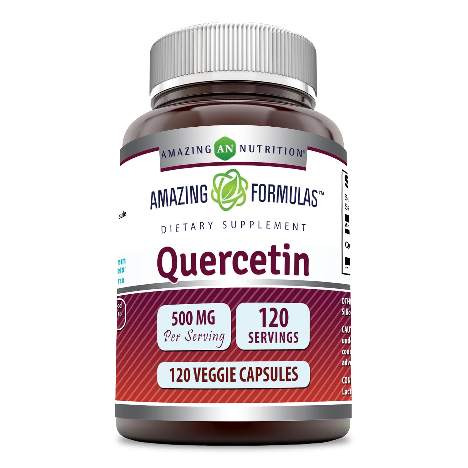 Amazing Formulas Quercetin 500mg 120 Veggie Capsules Supplement - Non-GMO - Gluten Free - Supports Overall Health & Well Being Amazing Nutrition buy supplements canada