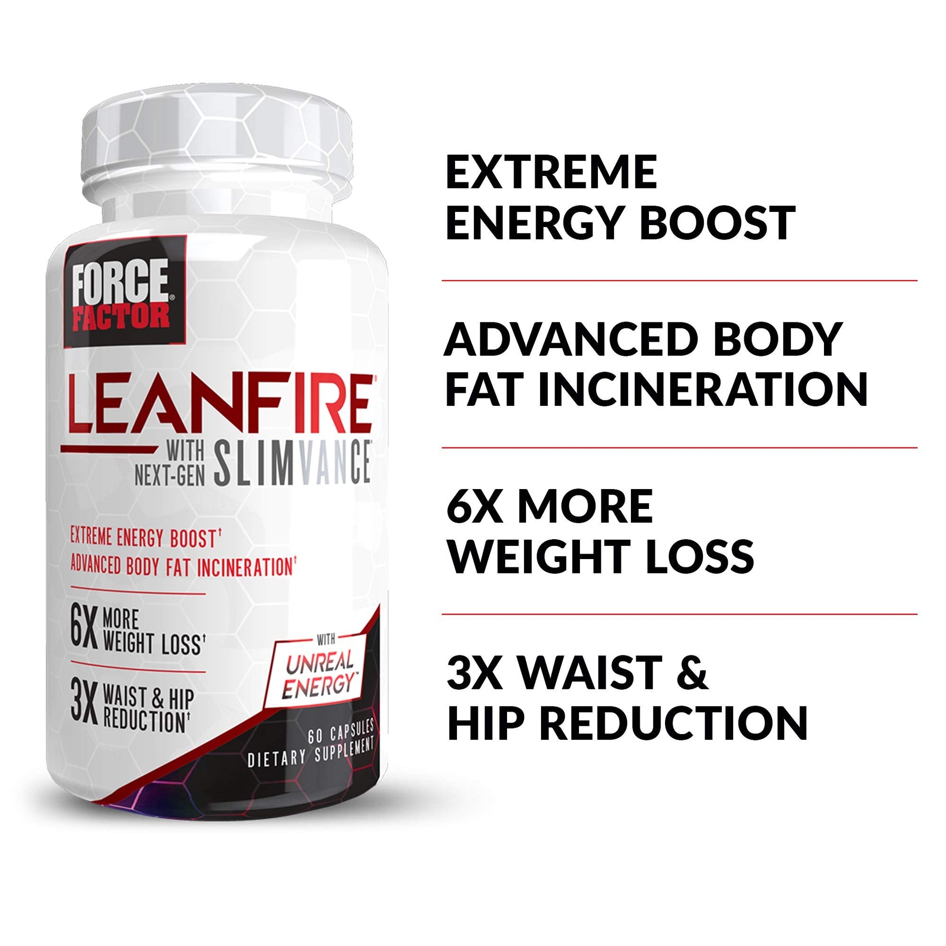 FORCE FACTOR LeanFire with Next-Gen SLIMVANCE Advanced Thermogenic Fat Burner Force Factor buy supplements canada