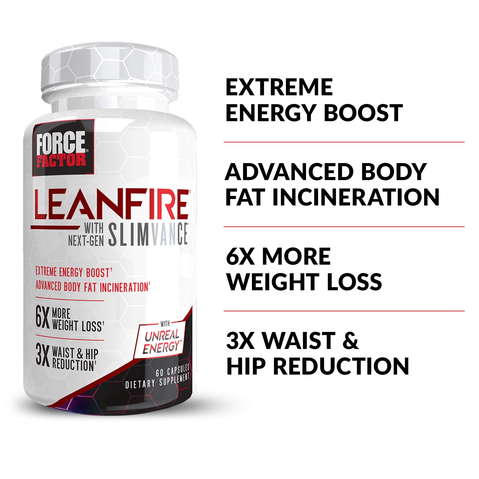 FORCE FACTOR LeanFire with Next-Gen SLIMVANCE Advanced Thermogenic Fat Burner Force Factor buy supplements canada