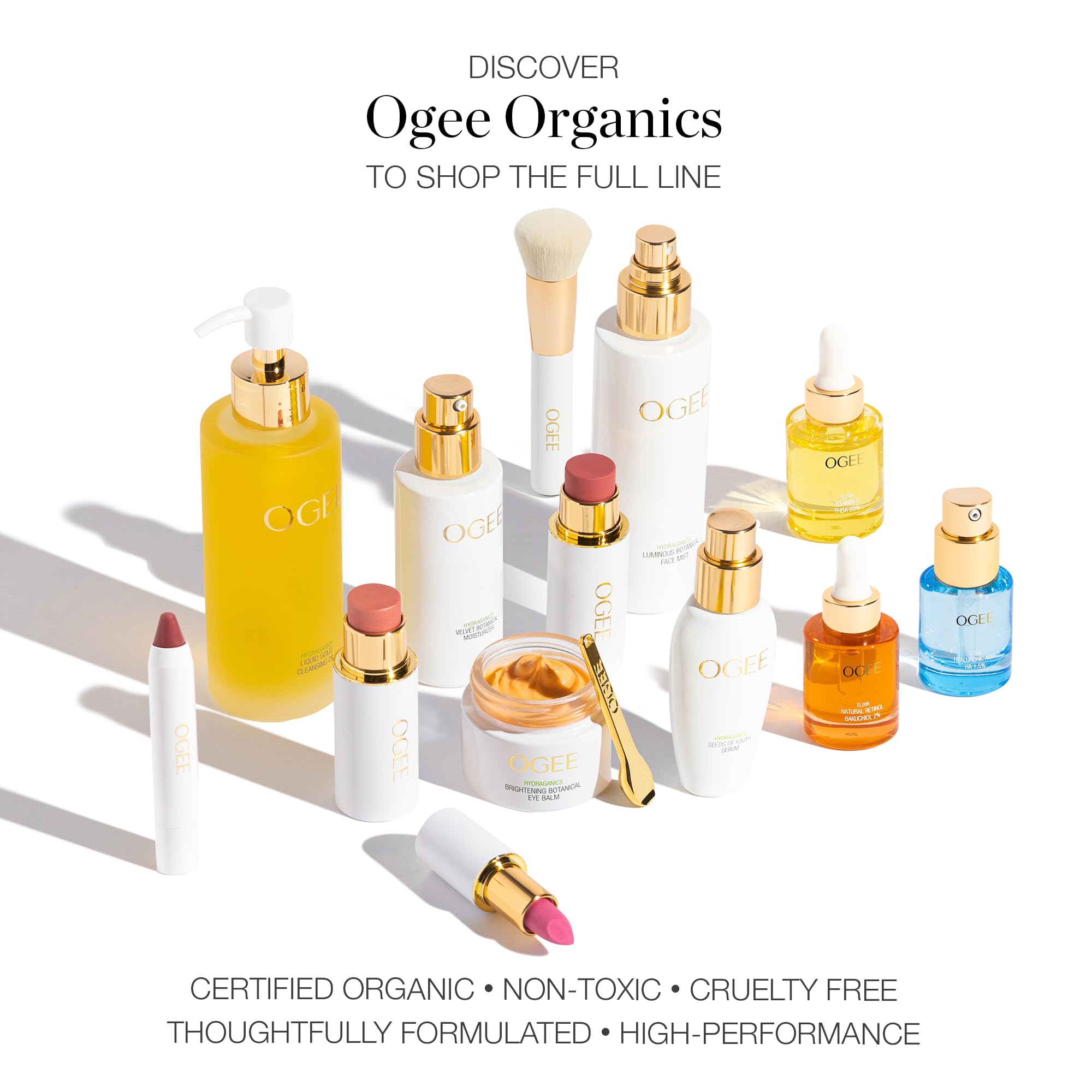 Ogee Sculpted Face Stick (ROSE QUARTZ - ROSE BLUSH) Certified Organic Blush Stick - Multi-Use Cream Blush Stick for Cheeks, Lips & Face Ogee buy supplements canada