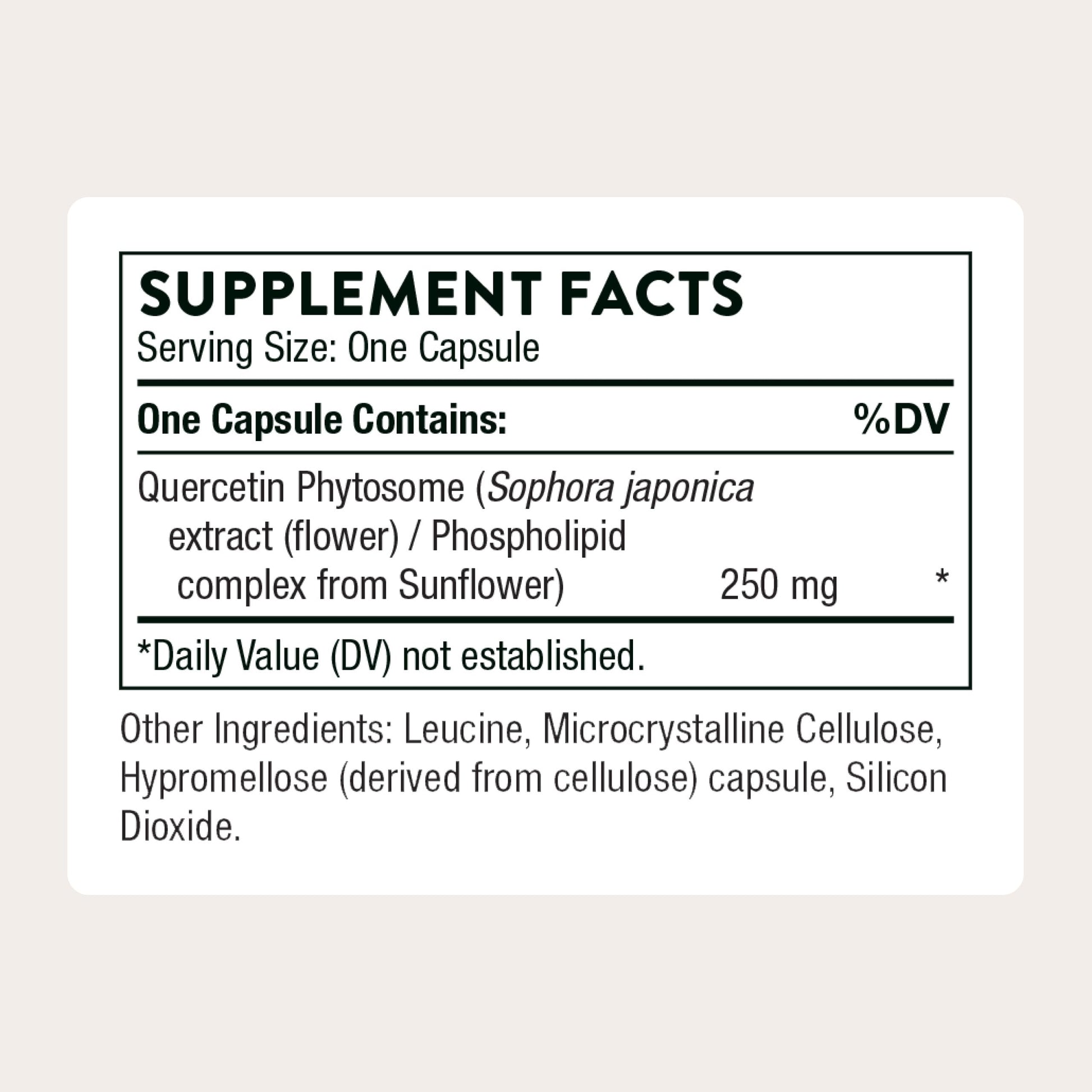 THORNE - Quercetin Phytosome - Exclusive Phytosome Complex for Immune Health, Respiratory Support & Seasonal Allergy Relief* - 60 Servings THORNE buy supplements canada