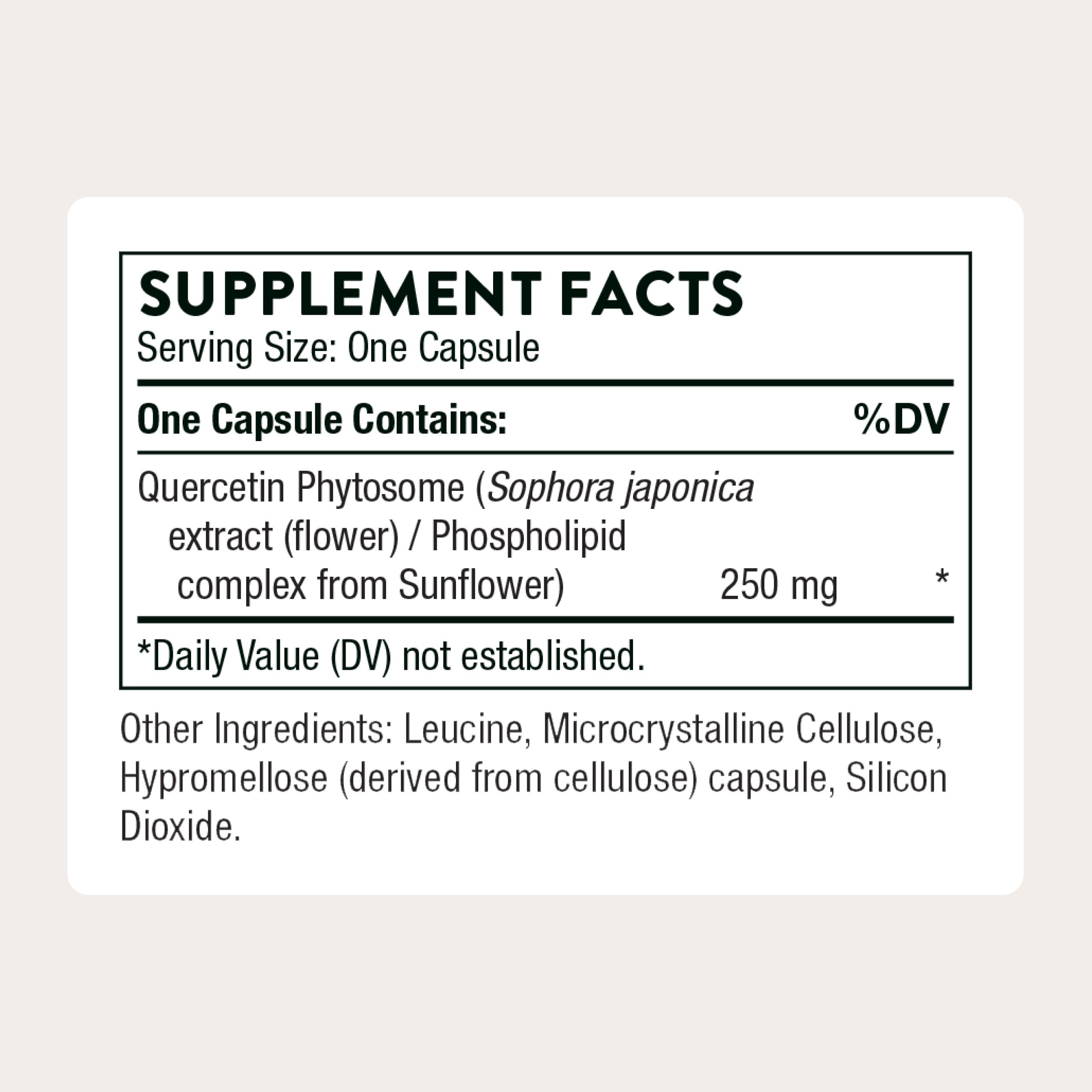 THORNE - Quercetin Phytosome - Exclusive Phytosome Complex for Immune Health, Respiratory Support & Seasonal Allergy Relief* - 60 Servings THORNE buy supplements canada