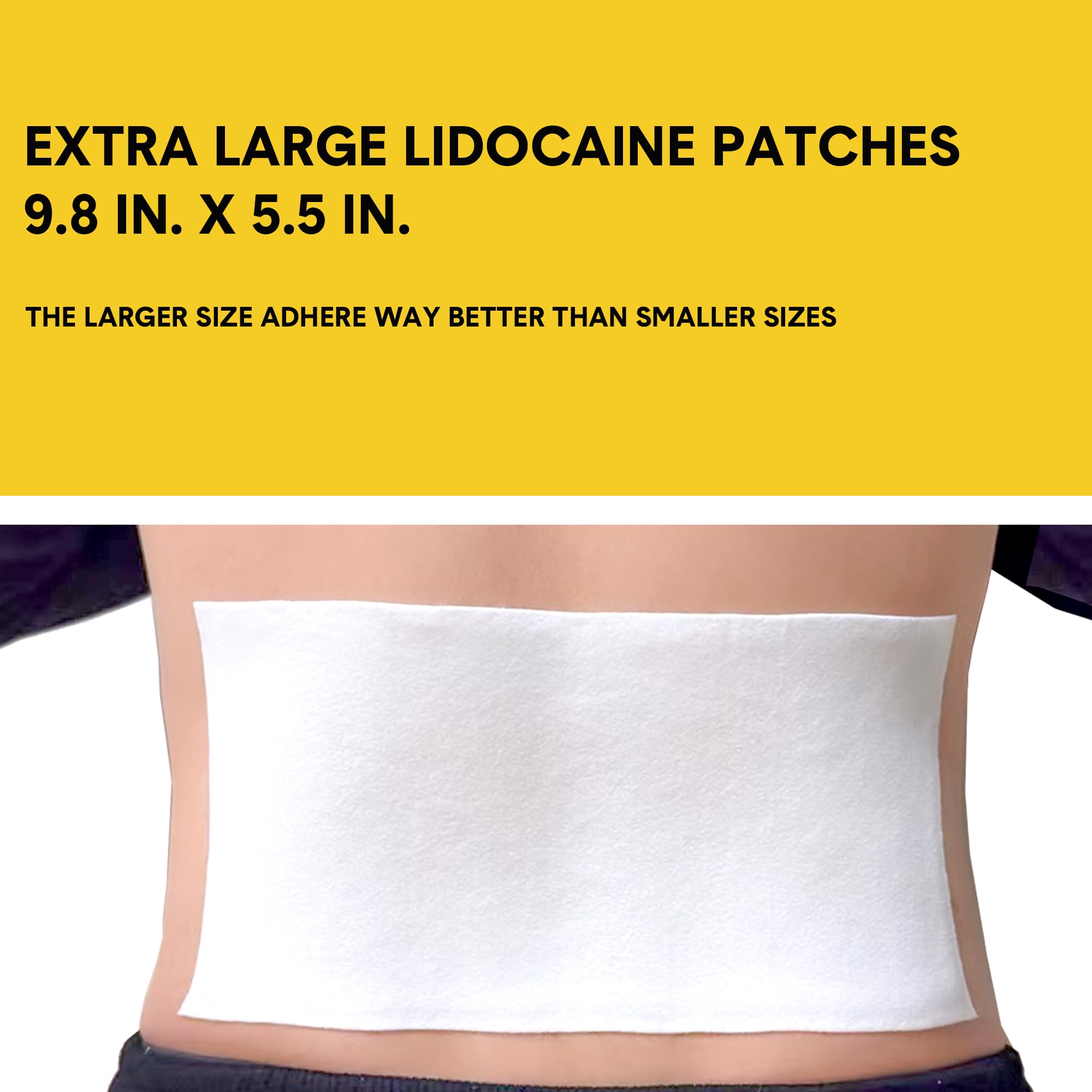 CARELAND 4% Extra Large Lidocaine Patches Maximum Strength Pain Relief Patch XL for Back & Shoulder,Back Pain Relief Products Patches & Flexible Fabric Numbs Away Pain, 6 Ct. CARELAND buy supplements canada