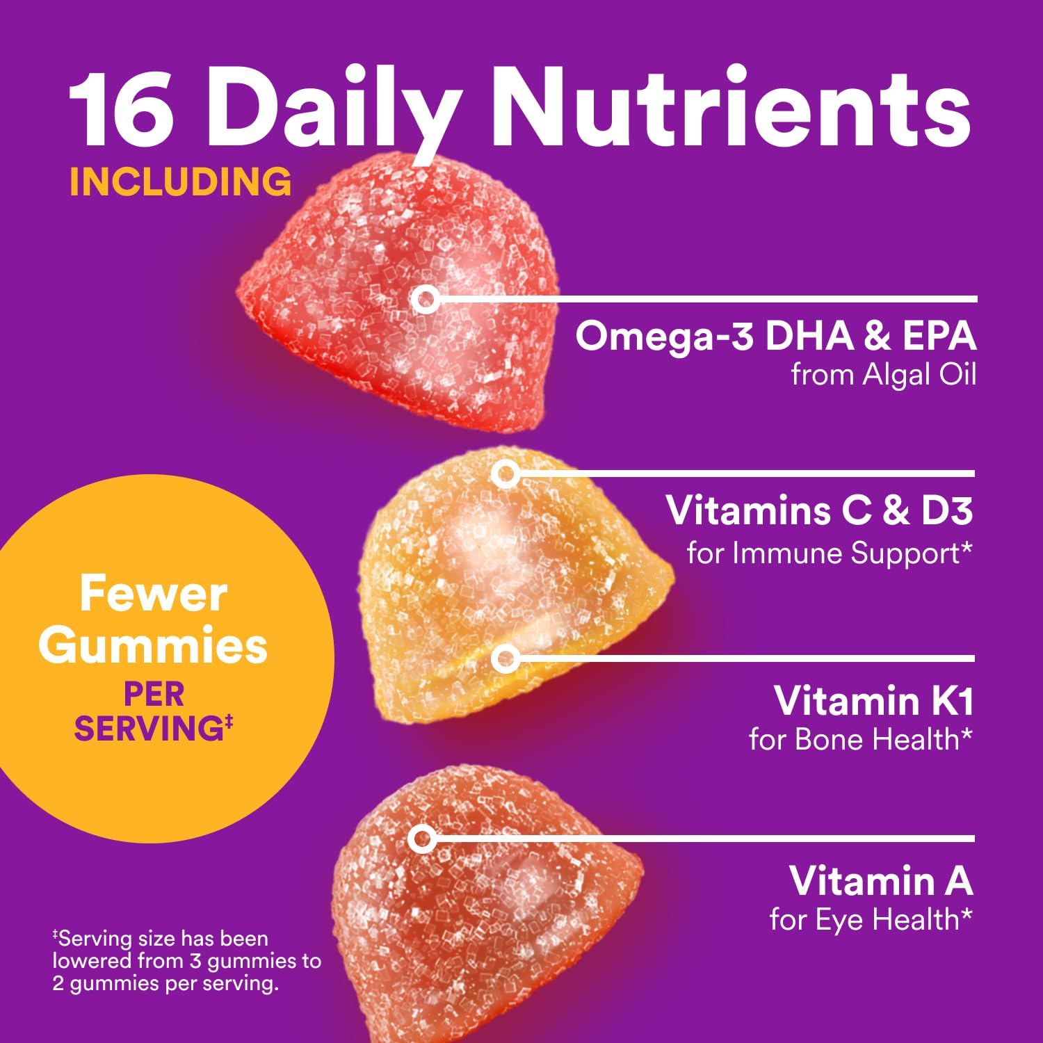 SmartyPants Toddler Multivitamin Gummies - Improved Formula: Omega 3 (DHA/EPA), Vitamins D3, C, Vitamin B12, B6, A, K & Zinc SmartyPants buy supplements canada