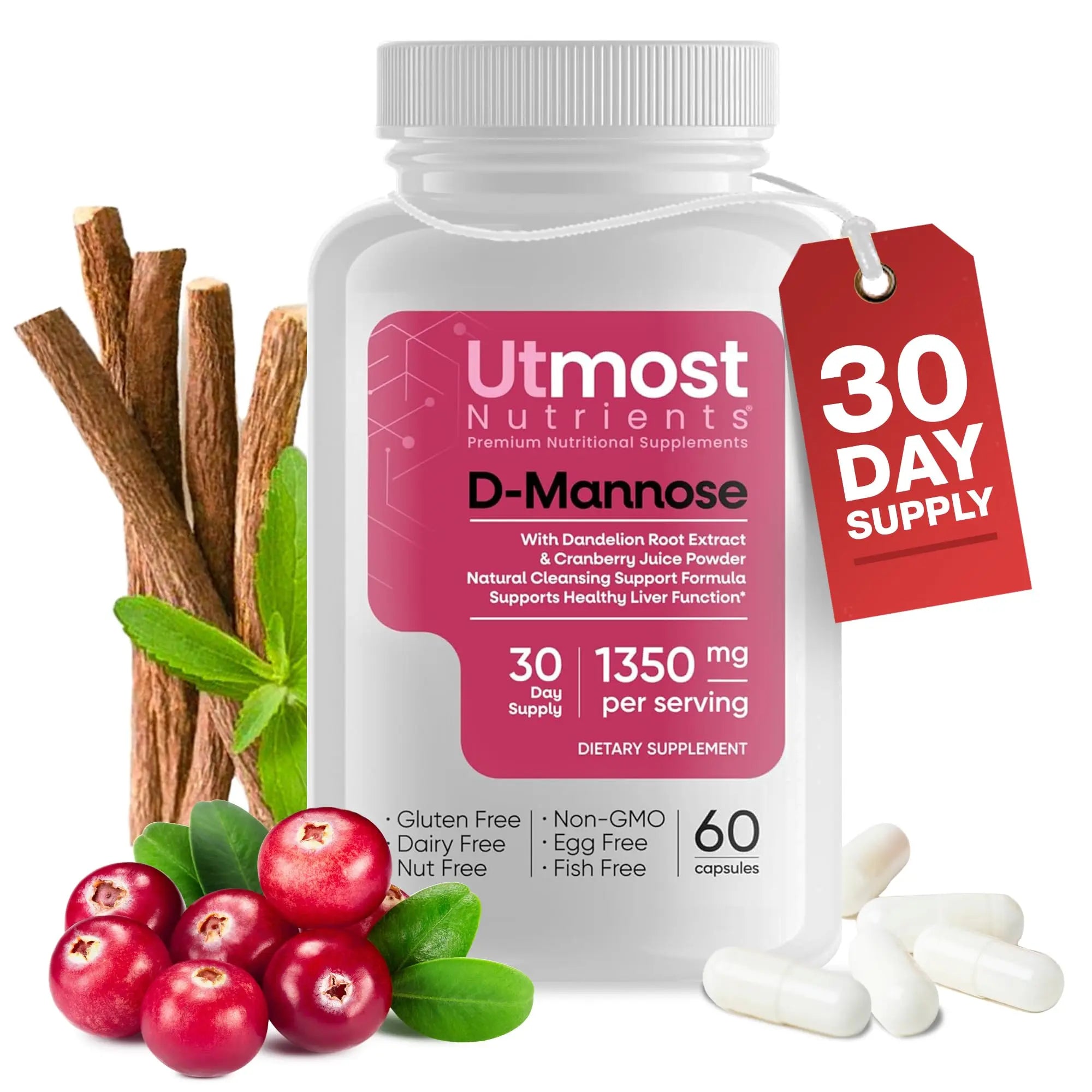 Utmost Nutrients Urinary Defense D-Mannose Supplement - Urinary Health for Women - Optimized Clinical Strength Formula Cleanses, Flushes and Rebuilds The Urinary System Utmost Nutrients buy supplements canada
