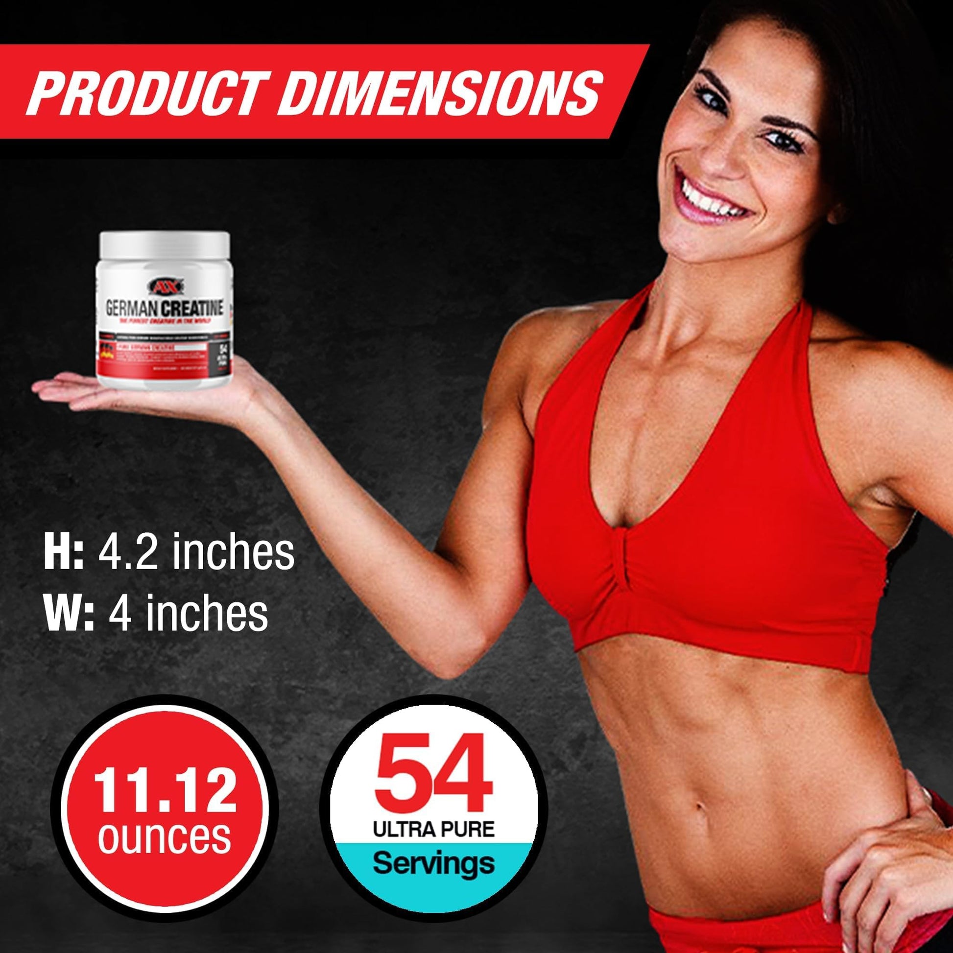 German Creatine - Micronized Creatine Monohydrate Powder, 99.99% Pure Creapure for Muscle Growth, Strength & Performance, Supports Muscle Recovery, 3rd Party Tested German Creatine buy supplements canada