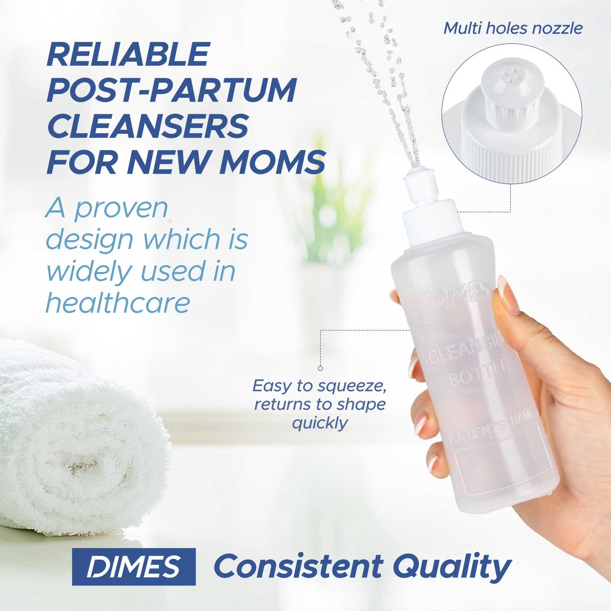 Dimes Perineal Lavette Irrigation Bottle 8 oz (Pack of 3). - Peri Bottle for Postpartum Care Dimes buy supplements canada