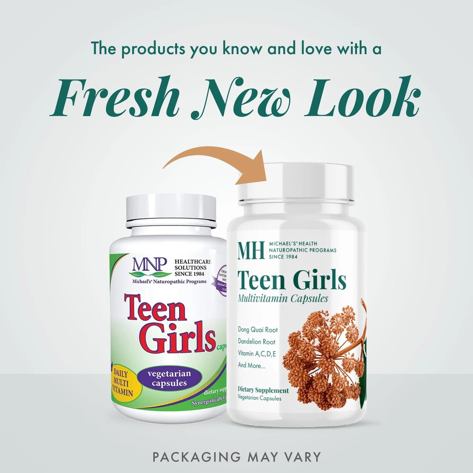MICHAEL'S Health Naturopathic Programs Teen Girls Multivitamin - 120 Vegetarian Capsules - Nutrients for Healthy Growth & Development MICHAEL'S buy supplements canada