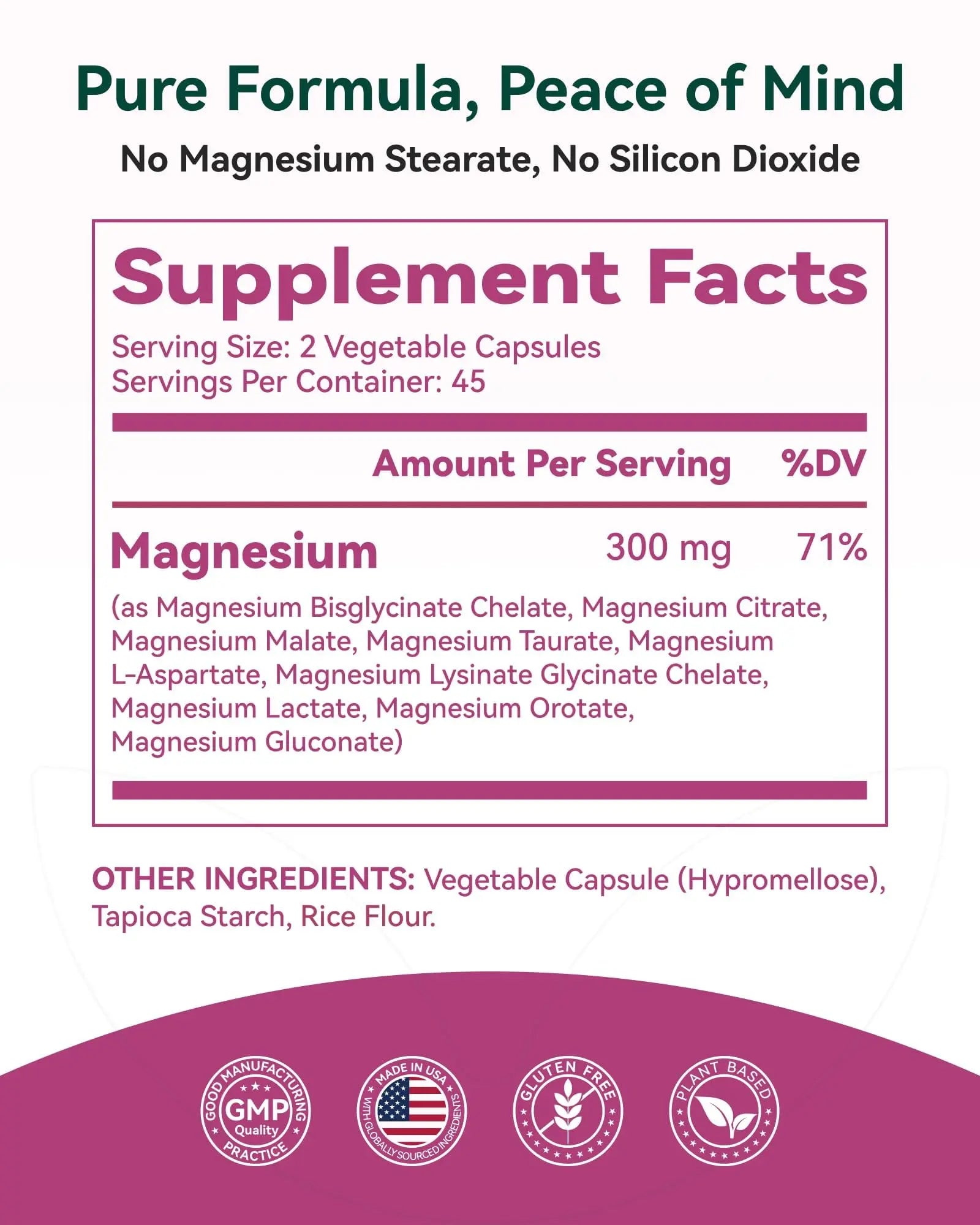 9-in-1 Magnesium Complex, 300mg Magnesium from 9 Organic Forms, Glycinate, Citrate, Malate, High Absorption for Sleep & Relaxation, Energy & Muscle Support, 90 Capsules Inner Brightness buy supplements canada