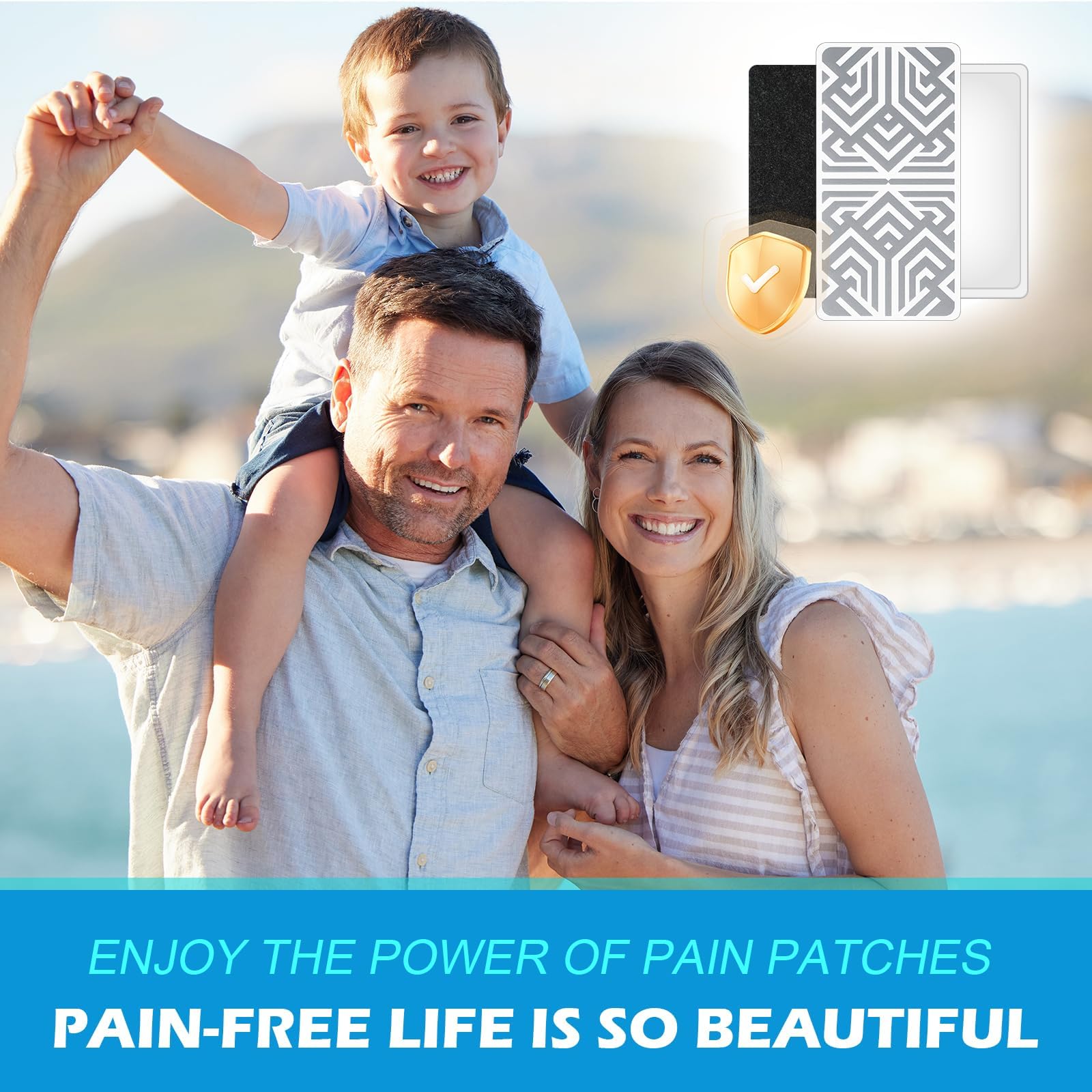 Reusable Pain Relief Patches for Sore Muscle, Includes 3 Adhesives, 1 Patch & 1 Carry Bag, Pain Patches for Neck, Back,Foot, Knee etc, Large&Fast Acting, Easy Adhesive Application Pain Patch-0304 SKAYAH buy supplements canada