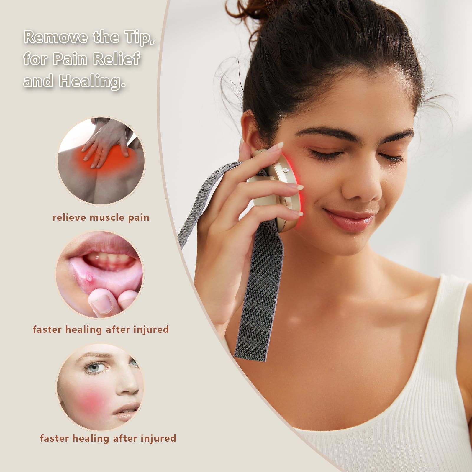 Red Light Therapy Device, Wearable Light Therapy Lamp for Pain Relief for Knee Muscle Feet Hands Origintek buy supplements canada