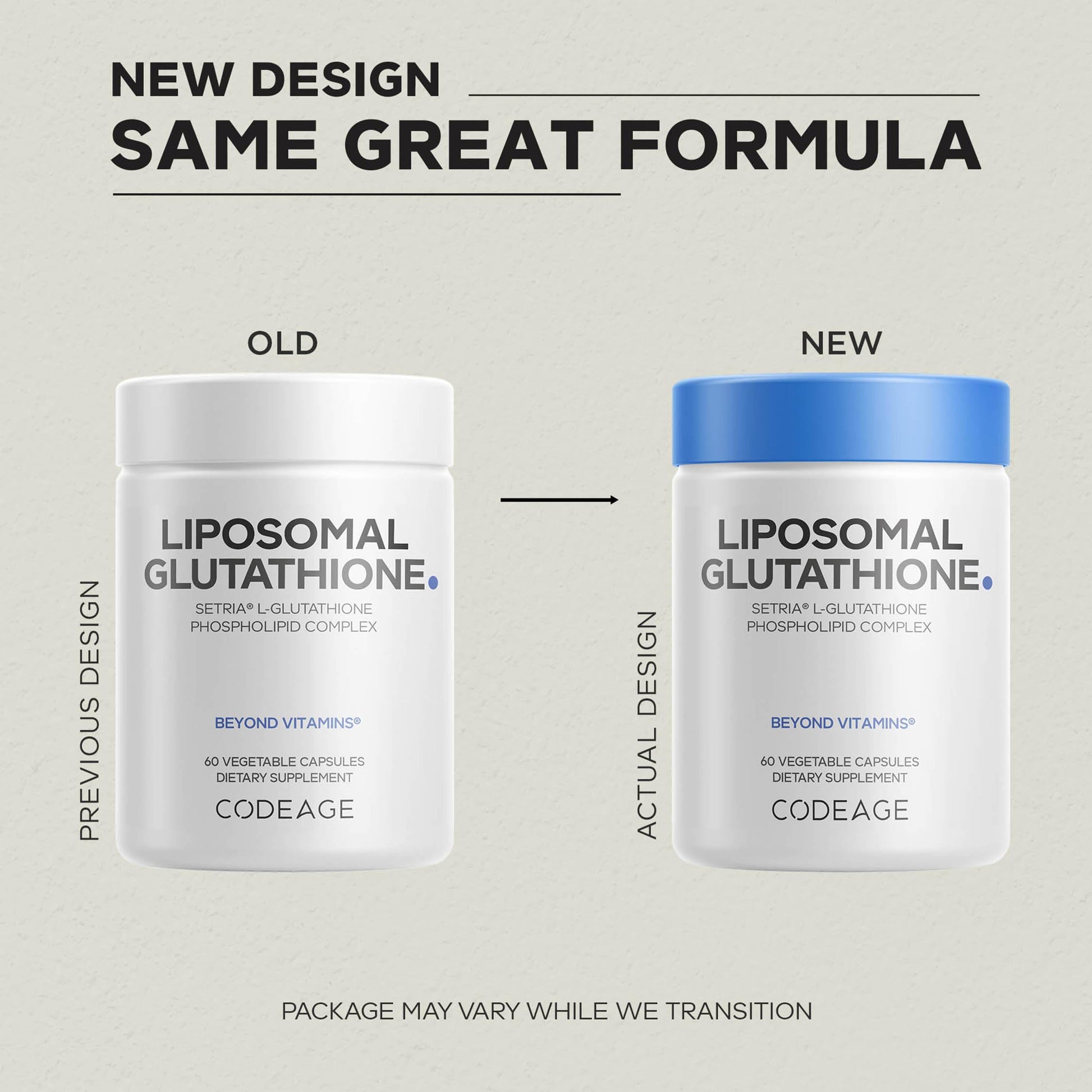 Codeage Liposomal Glutathione Supplement - Pure Reduced Setria L-Glutathione, Liposomal Delivery, Phospholipid Complex - Vegan, Non-GMO - 2-Pack Codeage buy supplements canada