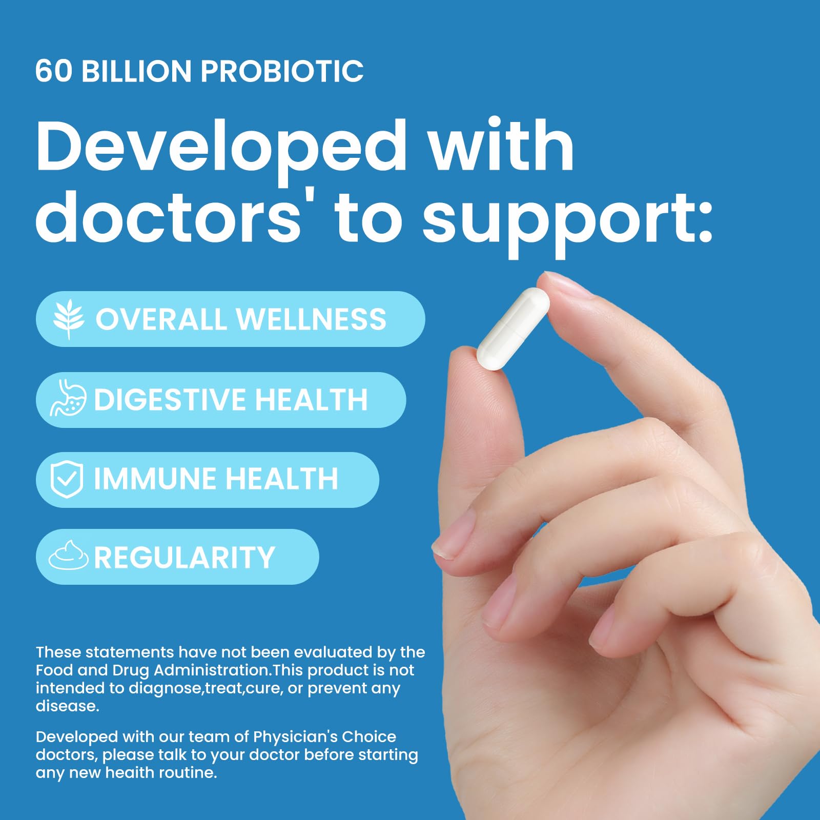 LOUDSAY Probiotics 60 Billion CFU - 10 Strains - Immune, Digestive & Gut Health - Supports Occasional Constipation, Diarrhea, Gas & Bloating - for Women & Men - 60 ct LOUDSAY buy supplements canada