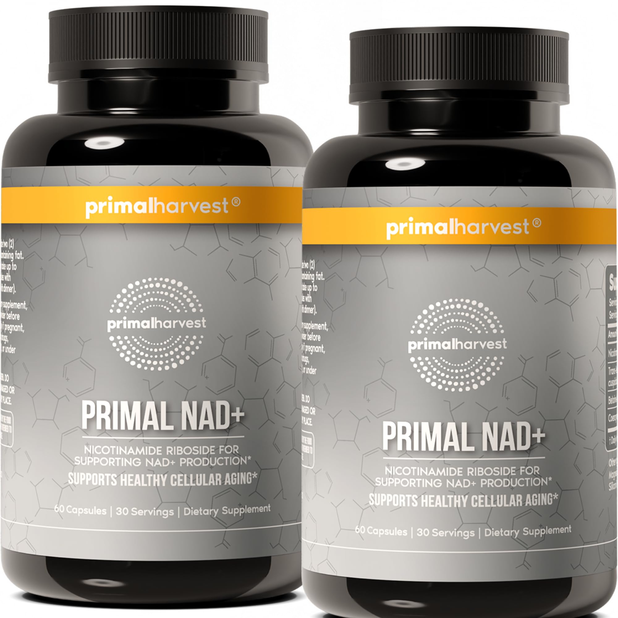 Primal Harvest NAD+ Supplement: Nicotinamide Riboside, Trans-Resveratrol, Betaine, CoQ10, NAD Supplements for Cellular Health, Energy, and Mitochondrial Support Primal Harvest buy supplements canada