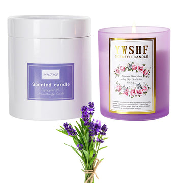 YWSHF Aromatherapy Candles,Scented Candle,Lavender Candle,8.5oz Stree Relief Candles Gift YWSHF buy supplements canada