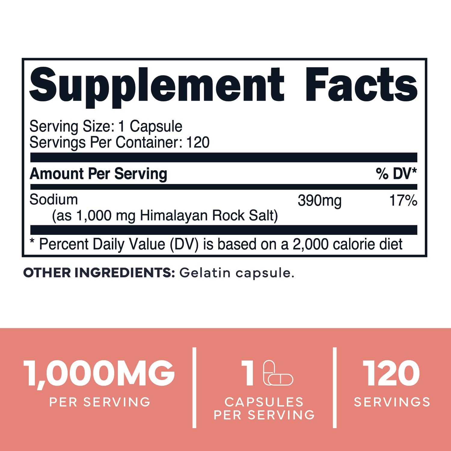 Type Zero Himalayan Rock Salt Capsules (120 Capsules) (1000mg per Serving) Type Zero buy supplements canada