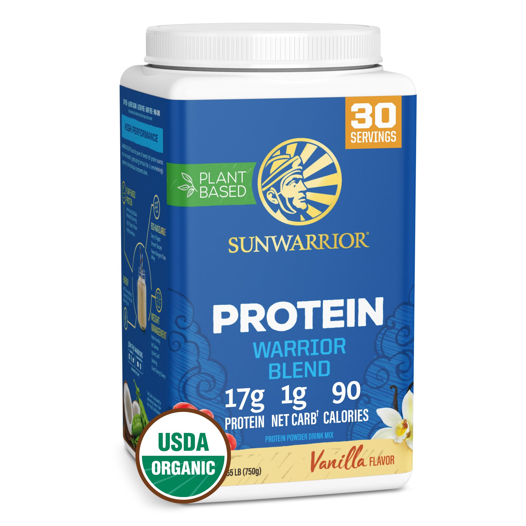 Sunwarrior Vegan Protein Powder Organic Plant-Based Protein | BCAA Amino Acids Hemp Seed Plant Protein | Soy Free Dairy Free Gluten Free Synthetic Free Non-GMO Sunwarrior buy supplements canada