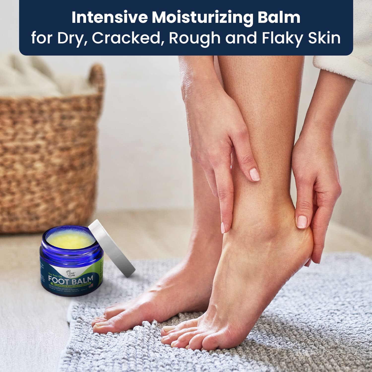 Tea Tree Oil Foot Balm/ Moisturizer For Dry Cracked Feet - Instantly Hydrates & Soothes FOOT CURE buy supplements canada
