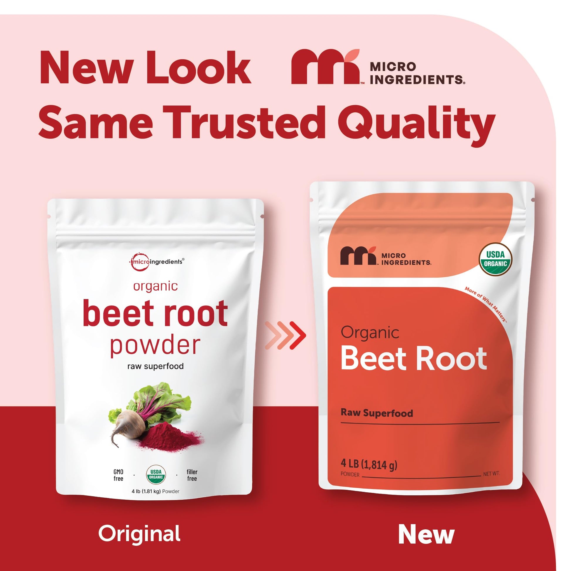 Micro Ingredients Organic Beet Root Powder, 4 Pounds | Cold Pressed, Water Soluble, High Concentrated Raw Beetroot Supplement | Natural Nitric Oxide Superfood Drink Mix Micro Ingredients buy supplements canada