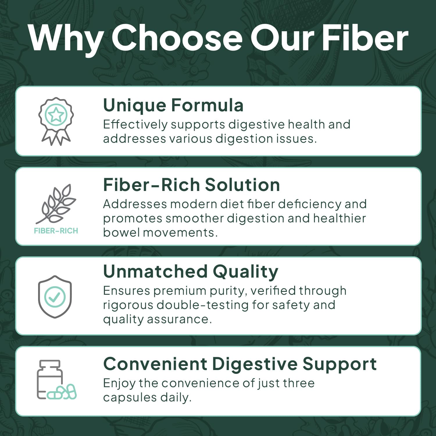 Organics Ocean Better Fiber - Daily Fiber Supplement - Soften Stool for Effortless Bowel Movements - with Psyllium Hulk and Slippery Elm - 90 Capsules Organics Ocean buy supplements canada