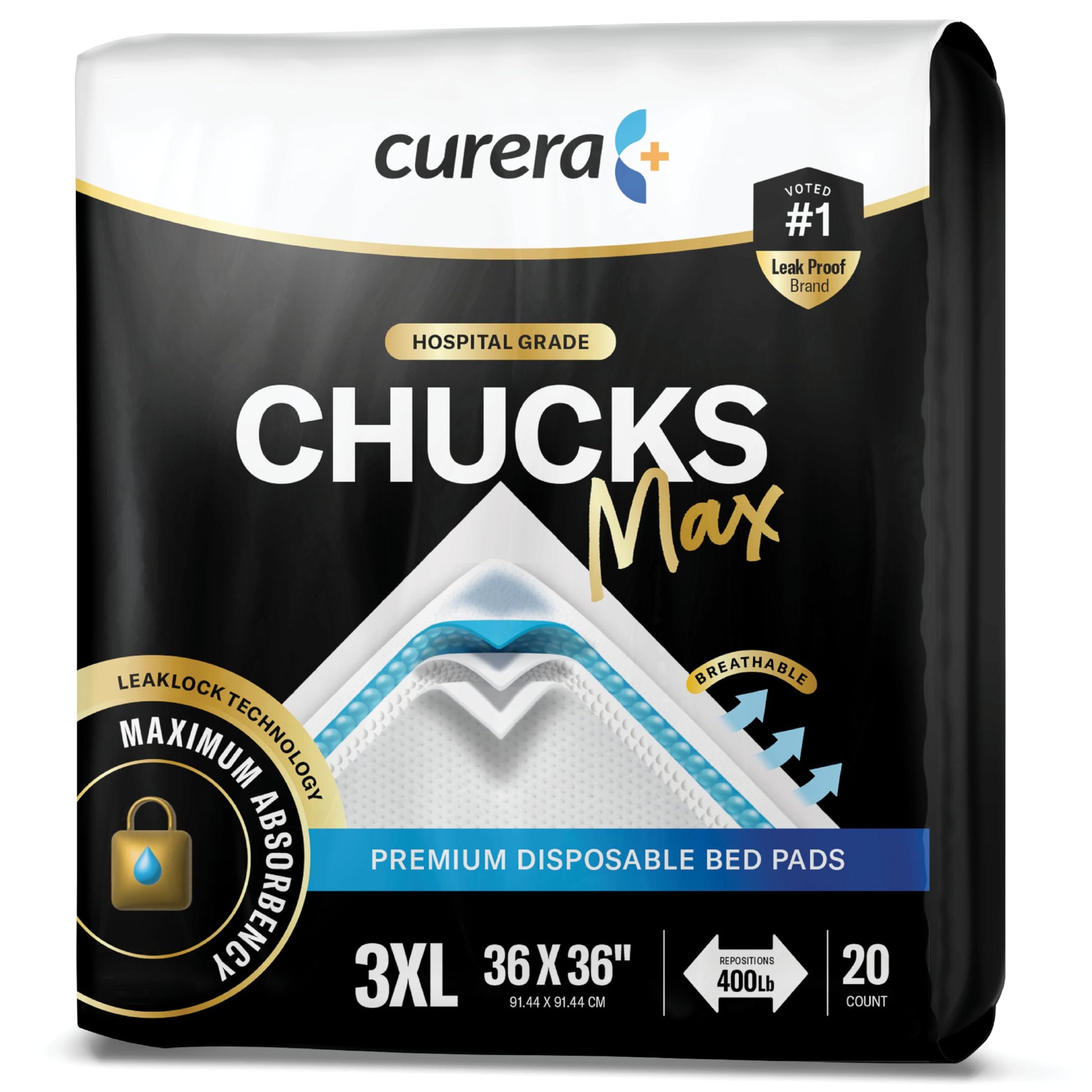 Chucks MAX Hospital Bed Pads Disposable Adult 36 x 36 Breathable Stack Man buy supplements canada