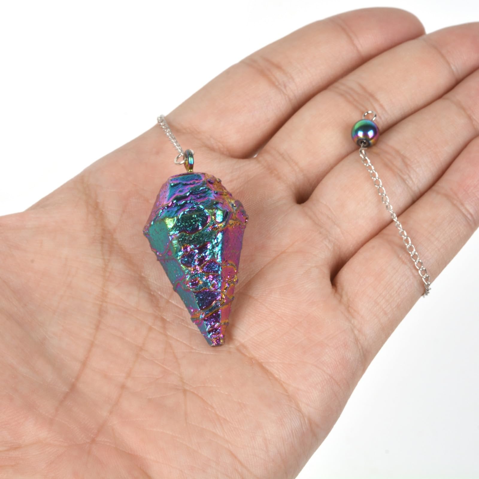 JUSTINSTONES Metallic Rainbow Coated Dragon Blood Fossil Gemstone Rock Crystal Hexagonal JUSTINSTONES buy supplements canada