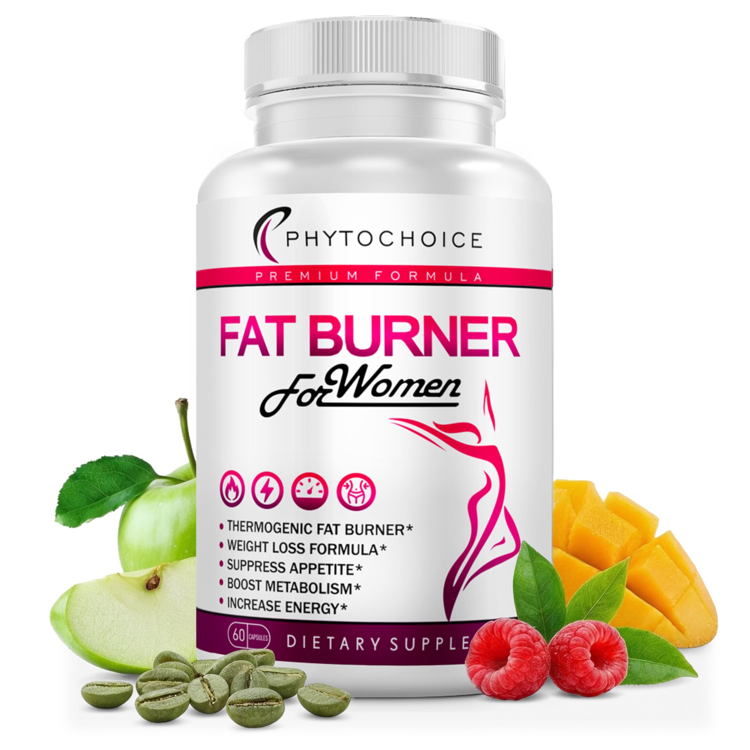 Belly Fat Burner for Women – Powerful Weight Loss Pills That Target Stubborn Belly & Thigh Fat – Thermogenic Metabolism Booster, Appetite Suppressant & Bloating Relief PHYTOCHOICE buy supplements canada