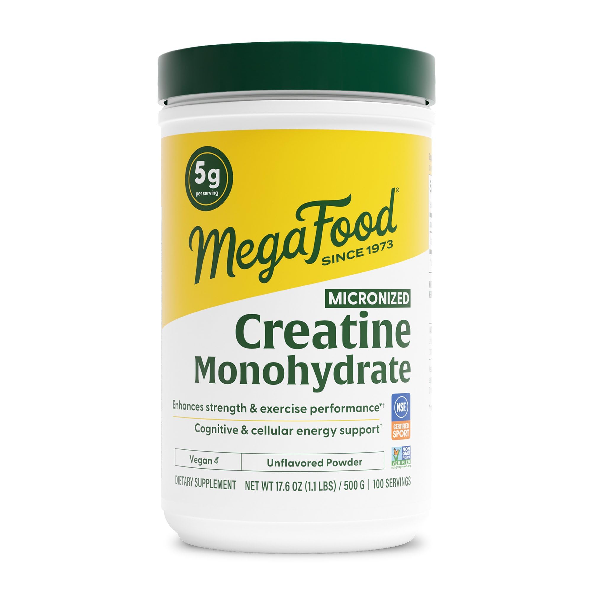 MegaFood Micronized Creatine Monohydrate Powder - Unflavored Post & Pre Workout Powder for Men & Women - Cognitive & Exercise Performance Support MegaFood buy supplements canada