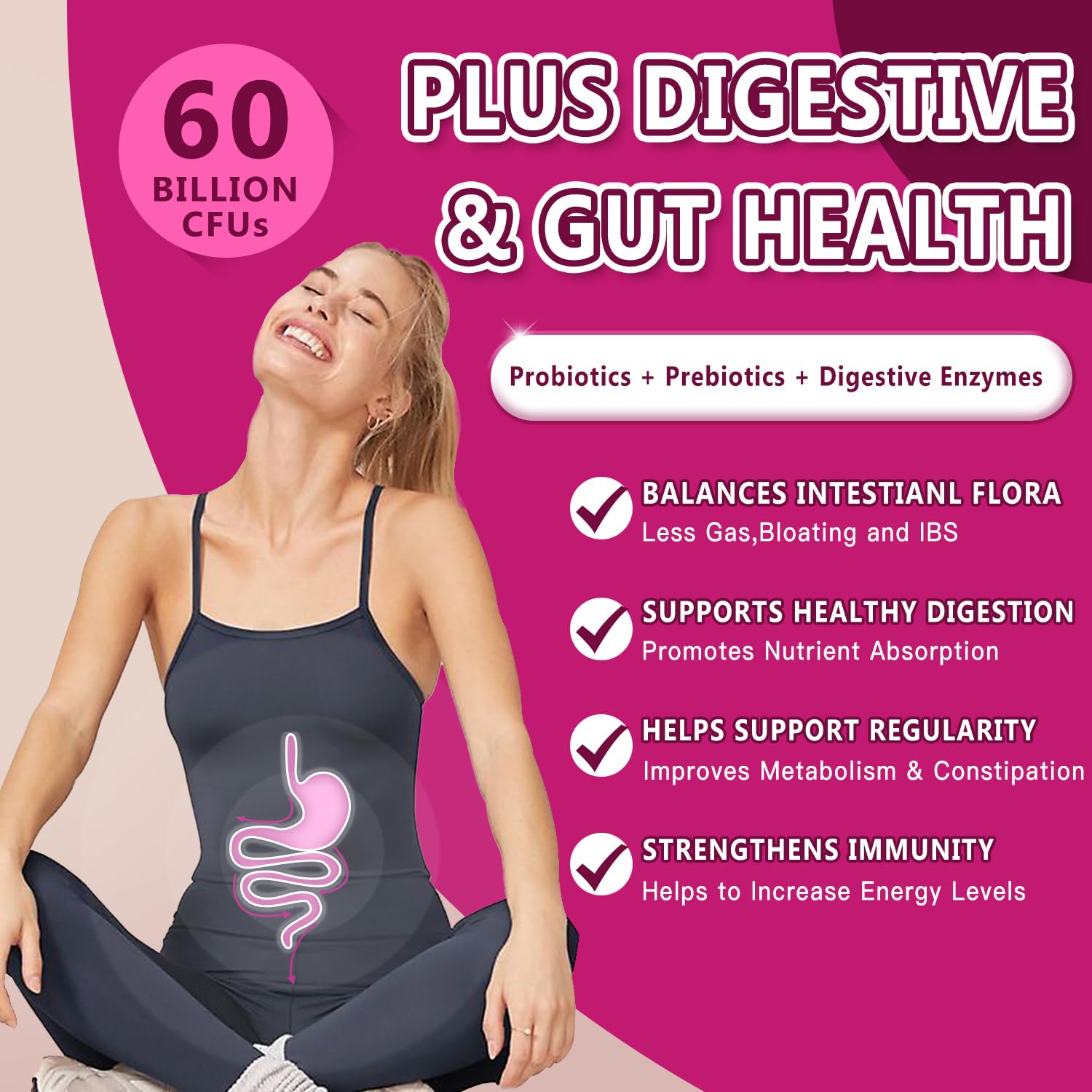 NATURE TARGET Probiotics for Women Urinary Tract Health with D Mannose & Cranberry - 60 Billion CFUs Vaginal Probiotics for Digestive Health, UTI & PH Balance with Prebiotics - 90 Capsules NATURE TARGET buy supplements canada